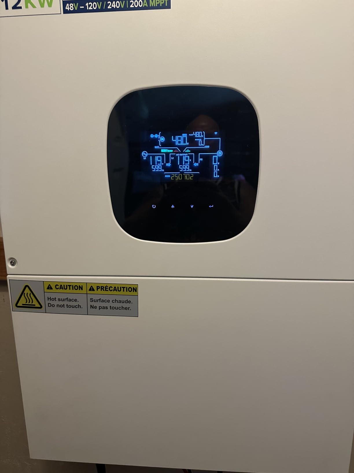 ExpertPower 10KW 48V - 120V/ 240V/ 208V Hybrid Solar Inverter | 12KW Solar PV Input, 10000W AC Output | Max. 60KW in Parallel | UL1741 | Built-in WiFi | Home, Cabin, Off-Grid, Grid-Tie Solar System customer photo 1