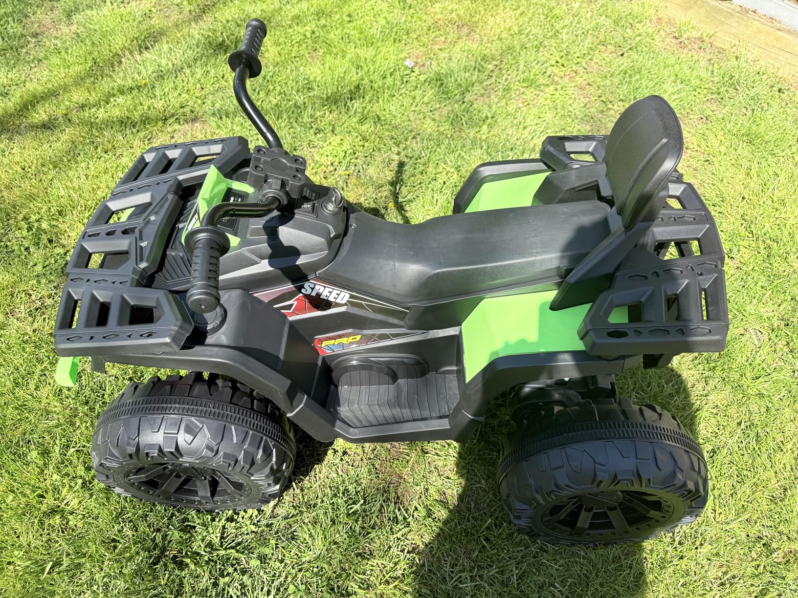 Hikiddo Kids ATV 4 Wheeler, 24V Ride On Toys Car for Big Kids with 400W Motor, 2 Seater - Blue customer photo 1