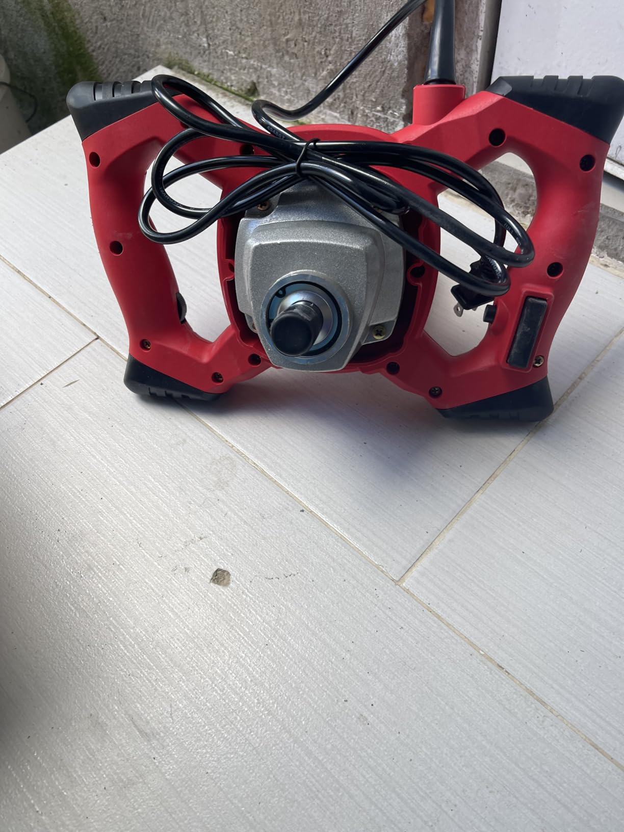 Cement Mixer 2300W, Handheld Electric Concrete Mixer with 6 Adjustable Speed, 110V Portable Mud Mixer Paint Mixer for Mortar, Grout, Plaster, Thinset, Fodder Stirring Tool customer photo 1