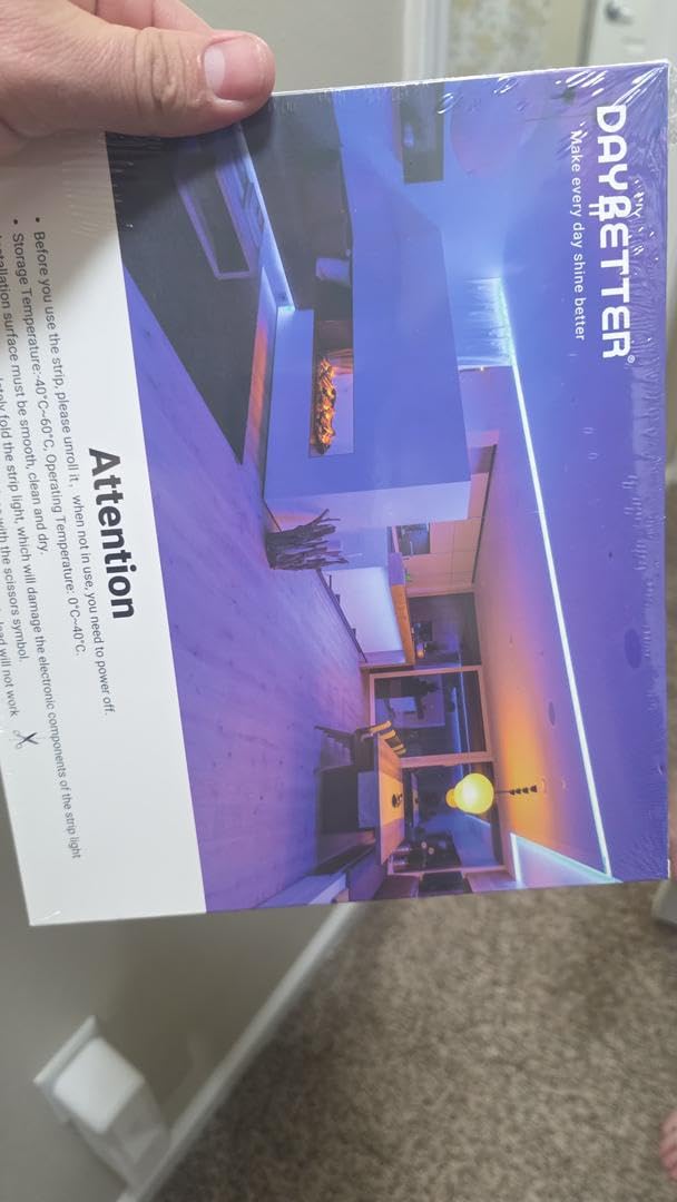 DAYBETTER LED Strip Lights 130ft for Bedroom, Desk, Indoor Room RGB Decor with Remote and 24V Power Supply customer photo 2