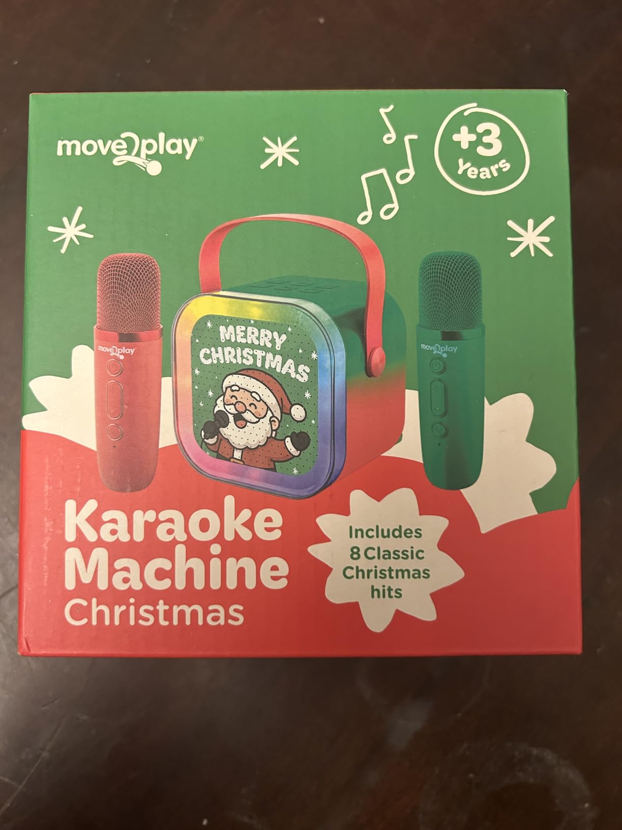 Move2Play, Karaoke Machine for Kids | Includes 20+ Kid Songs | 2 Microphones | Connect with Bluetooth | 3, 4, 5, 6, 7+ Year Old Gift | Toy for Girls, Boys, & Toddler | Birthday Present customer photo 1