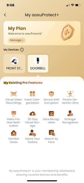 AOSU Wireless Doorbell Camera, 170 Degree Ultra Wide Viewing Angle, Intelligent Parcel Detection, 90 Days Battery Life, 2.4G WiFi Supported, 2K QHD Video Doorbell Compatible with Alexa and Google Assistant customer photo 2