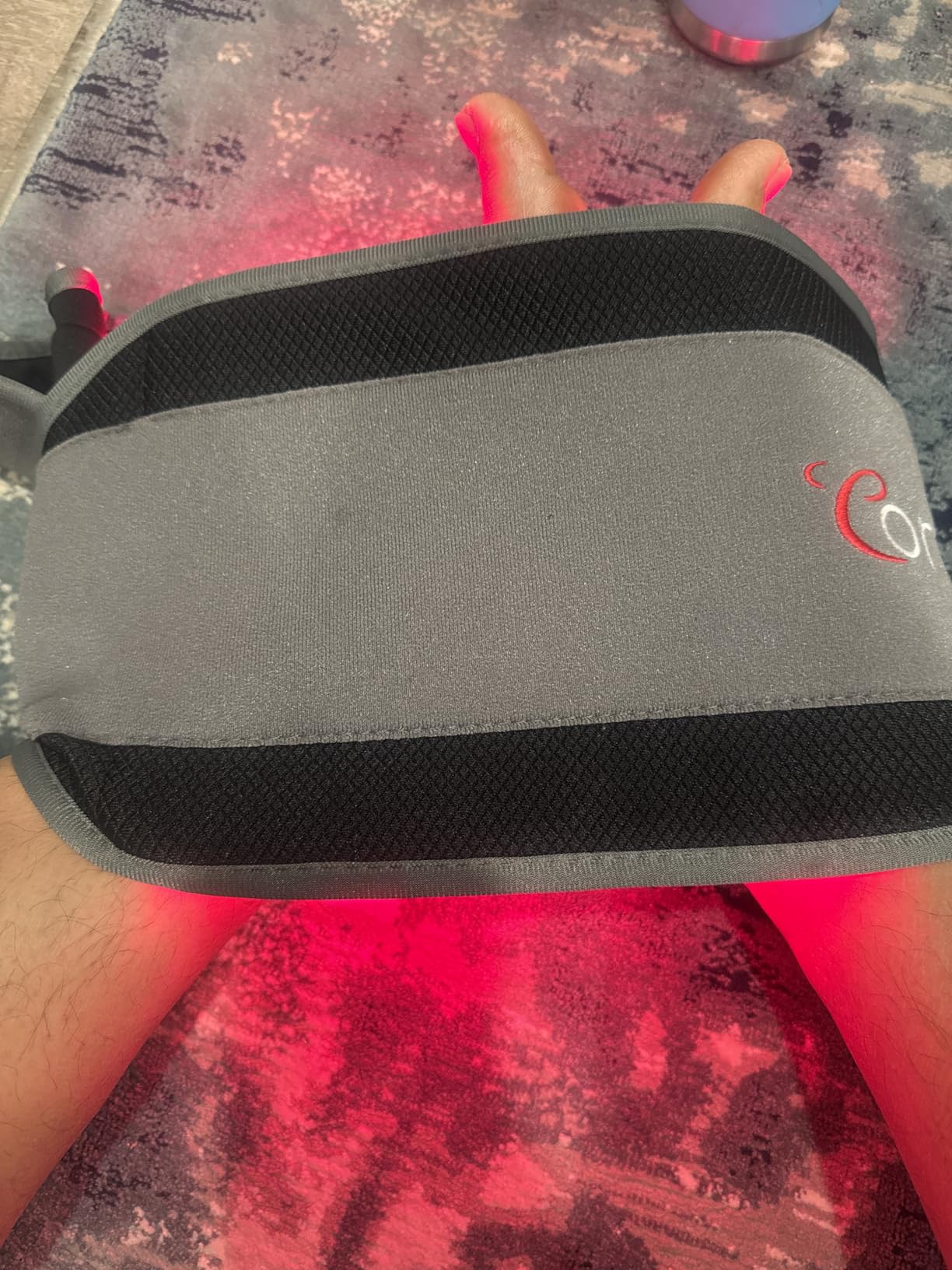 Comfytemp Red Light Belt with 126 LEDs, Wearable Red Light Wrap with Timer, 660nm & 850nm, 22W (Corded) customer photo 1