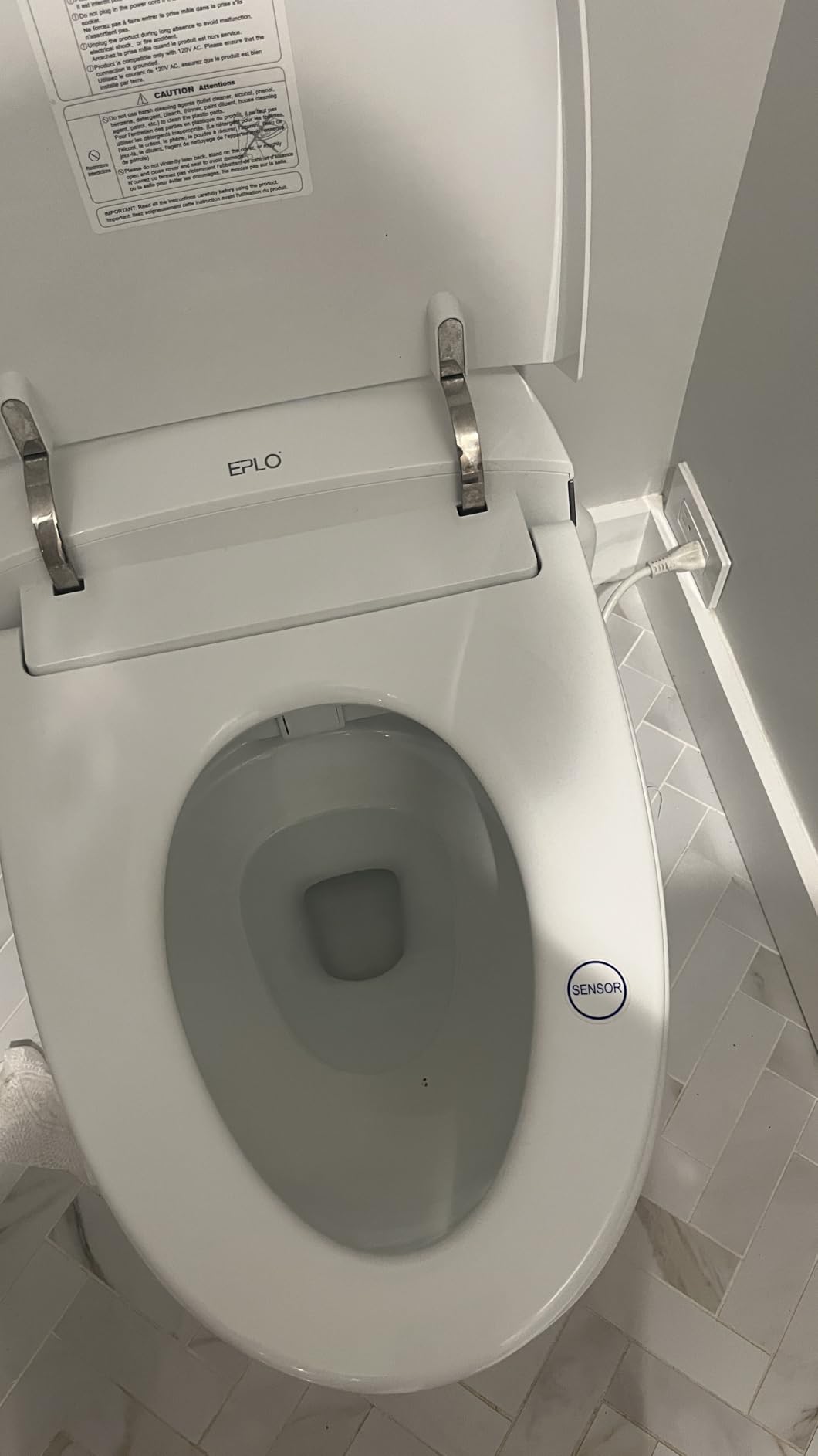 EPLO Smart Toilet with Bidet Built In, Luxury Bidet with Heated Seat ADA Comfort Height & Foam Dispenser, Elongated Japanese Toilet with Automatic Flush, Dryer, Night Light, TEMP Display - iX7 MT customer photo 1