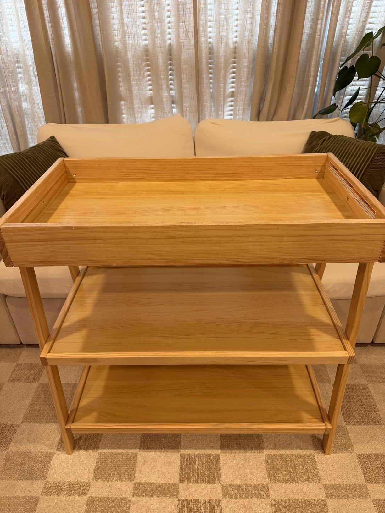 Delta Children Scout Changing Table - Greenguard Gold Certified, Bianca White/Natural customer photo 1