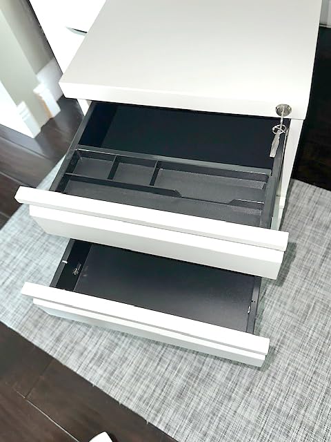 Metal Storage Cabinet with Adjustable Shelves, Garage Storage Cabinets with Doors and Shelves, File Cabinets for Home Office, Kitchen Pantry Cabinet, 71'H, Black customer photo 1