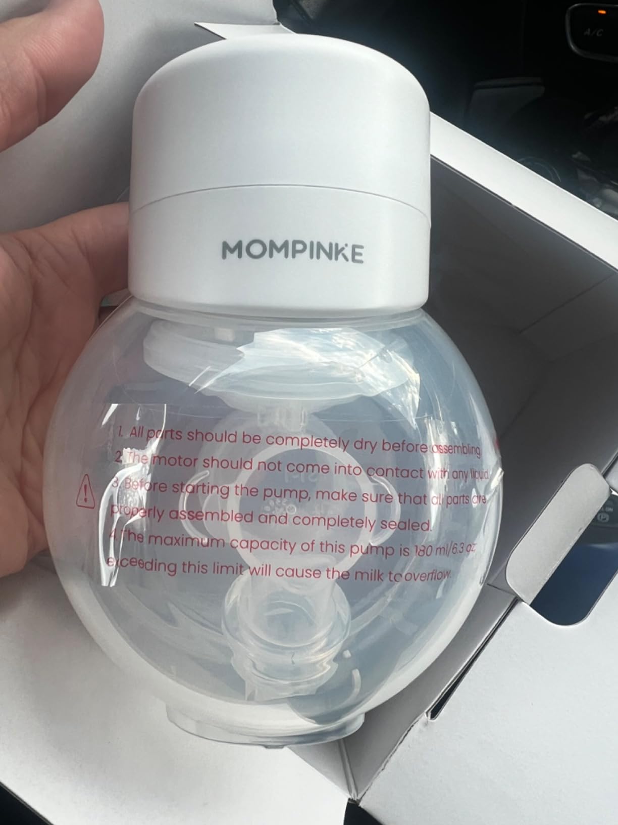Wearable Breast Pump S12 - Electric Double Pump Hands-Free, 12 Adjustable Levels, Portable Low Noise customer photo 1