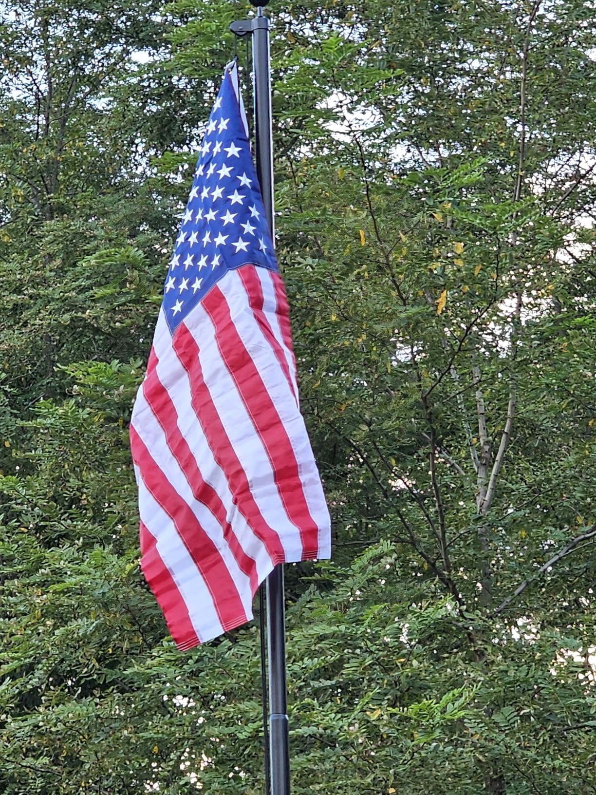 25FT Heavy Duty Flag Pole Kit, Real 11 Gauge Aluminum, 2.4