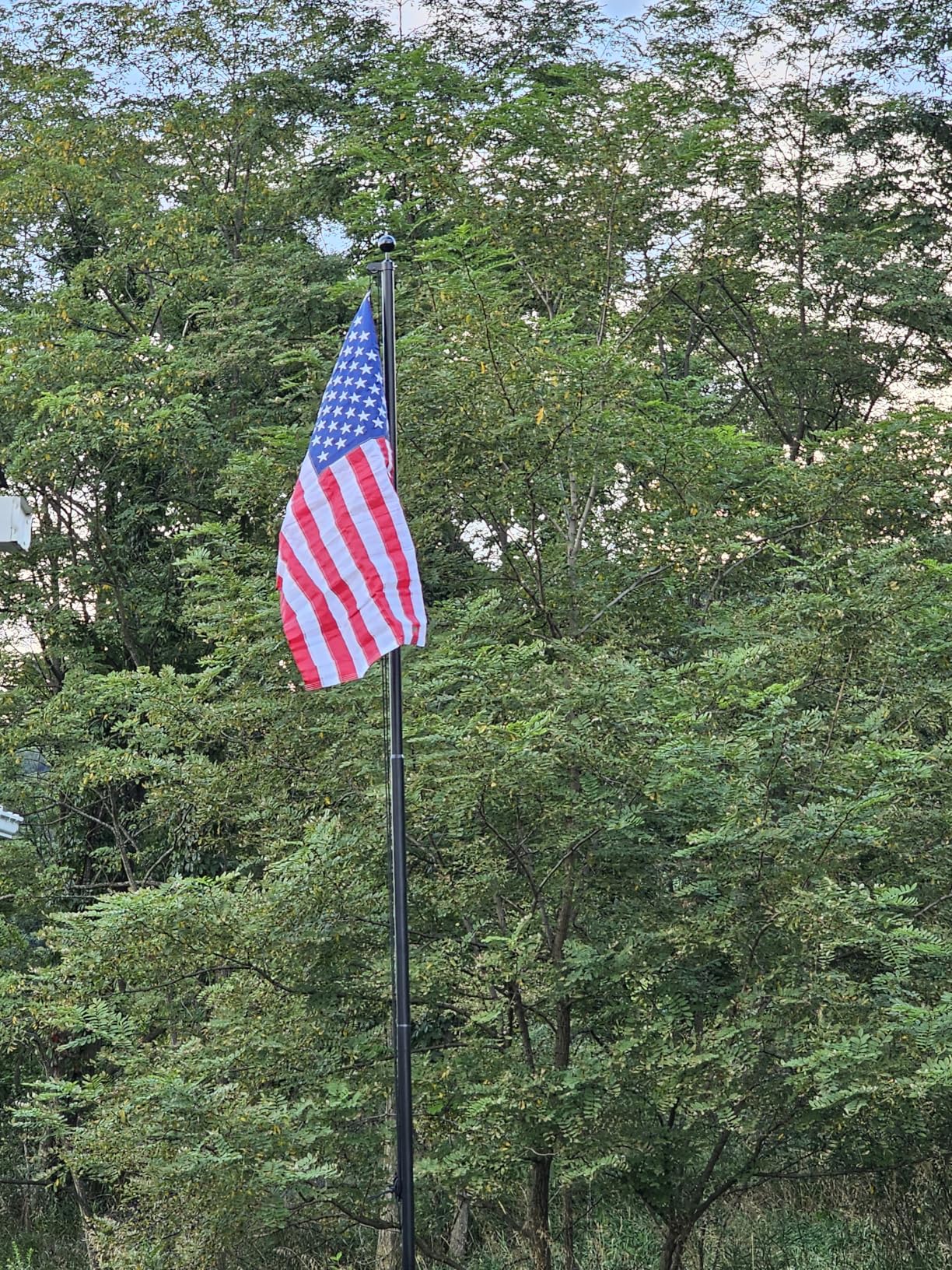 25FT Heavy Duty Flag Pole Kit, Real 11 Gauge Aluminum, 2.4