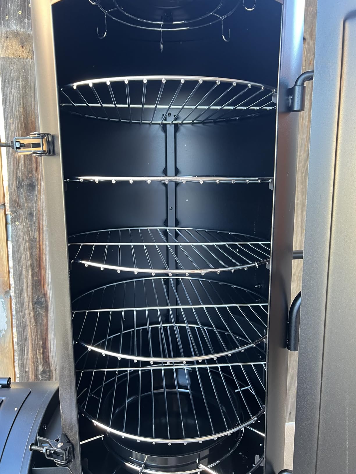 Captiva Designs Charcoal Vertical Smoker Grill and Offset Smoker Grill Combo customer photo 2