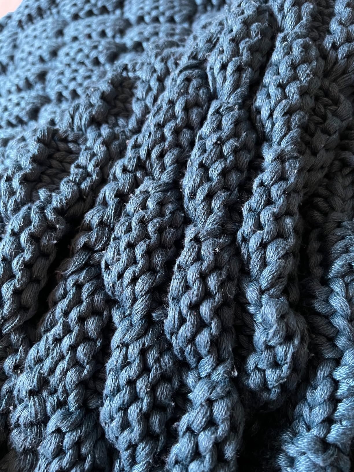 Knitted Weighted Blanket for Adult, No Beads Heavy Blanket 48