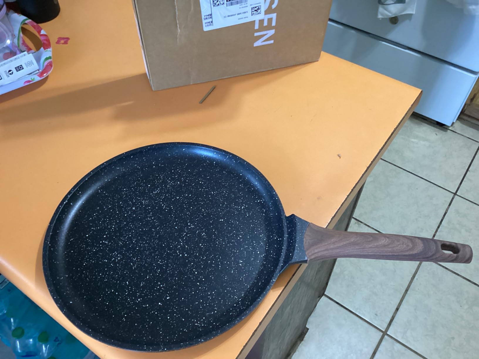 Kordisen Crepe Pan Nonstick, 12 Inch Dosa Pan with Spreader, Granite Coating Comales Para Tortillas Pancake Pan, Flat Bottom for Stove Top, Induction Compatible, PFOA Free customer photo 2