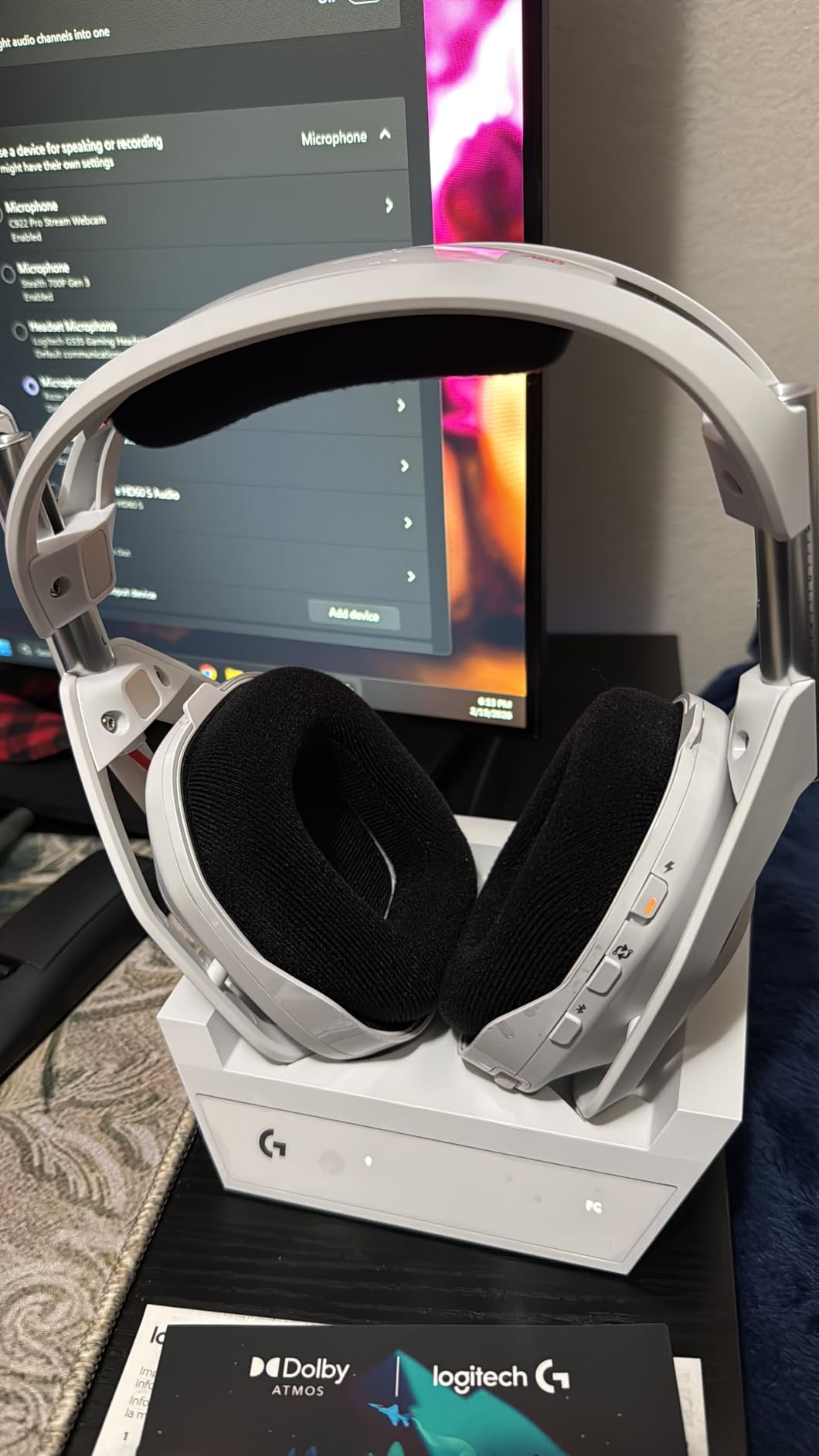 Logitech G Astro A50 Multi-Platform Wireless Gaming Headset + Base Station for PS5/Xbox/PC: PLAYSYNC Audio Switcher, 24hr Battery, 2.4GHz & BT - Black customer photo 2