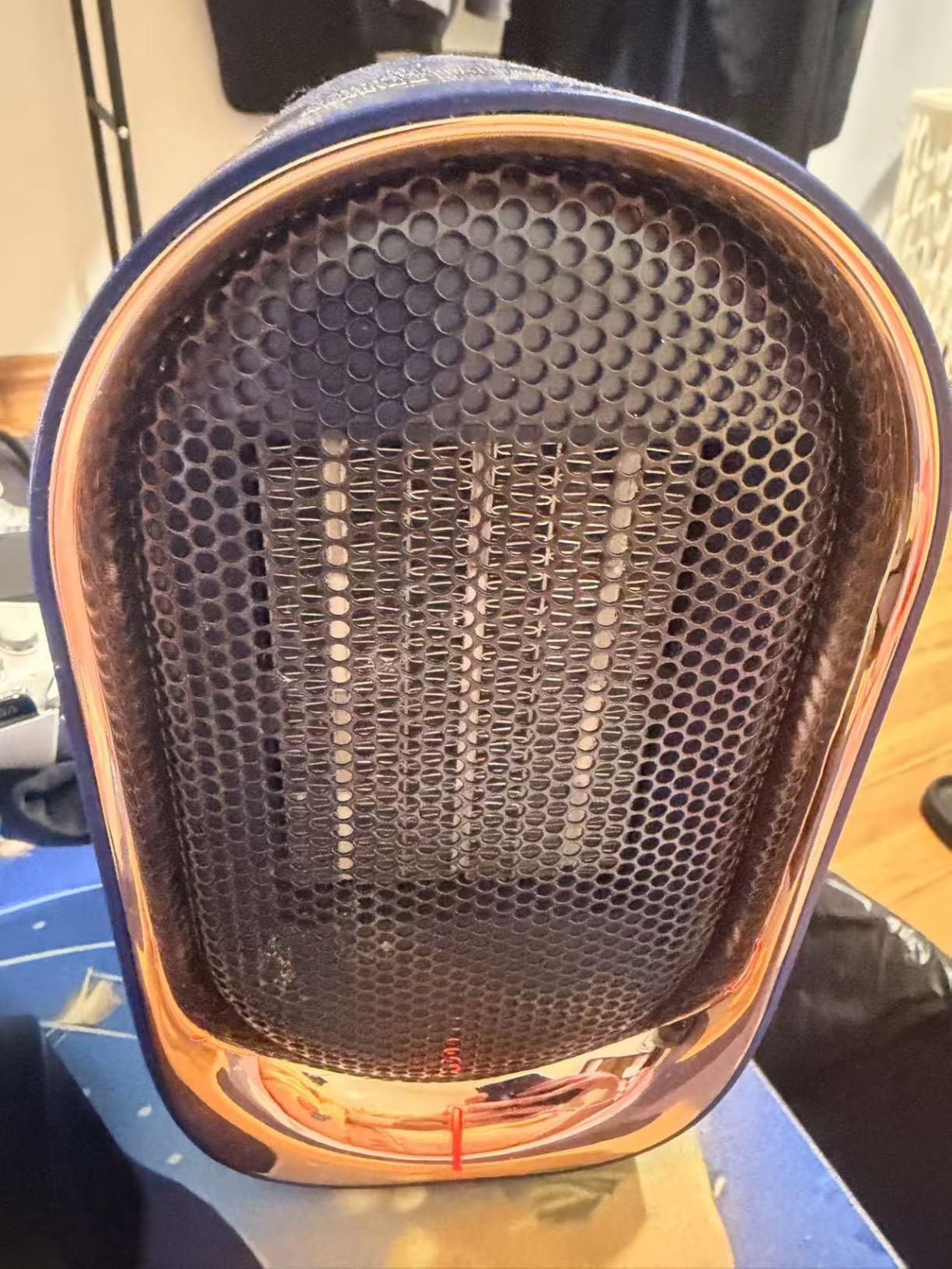Space Heater, Portable Small Heaters for Indoor Use, Electric Desk Heater with Overheat and Tip-Over Protection, Mini Personal Heaters for Home Office Workspace, Blue customer photo 1