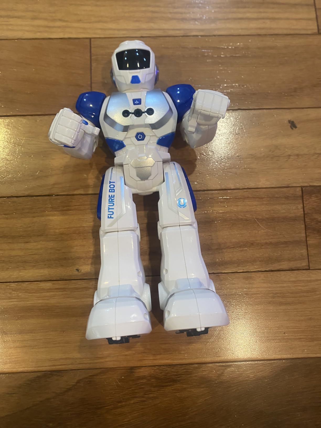 Ruko 6088 Programmable Robot with Gesture Cotrol, Remote Control & APP Control, Rechargeable Robots Toys for Boys and Girls, Interactive LED Faces, Q&A Games, Gift for Kids 3-6, Blue customer photo 1