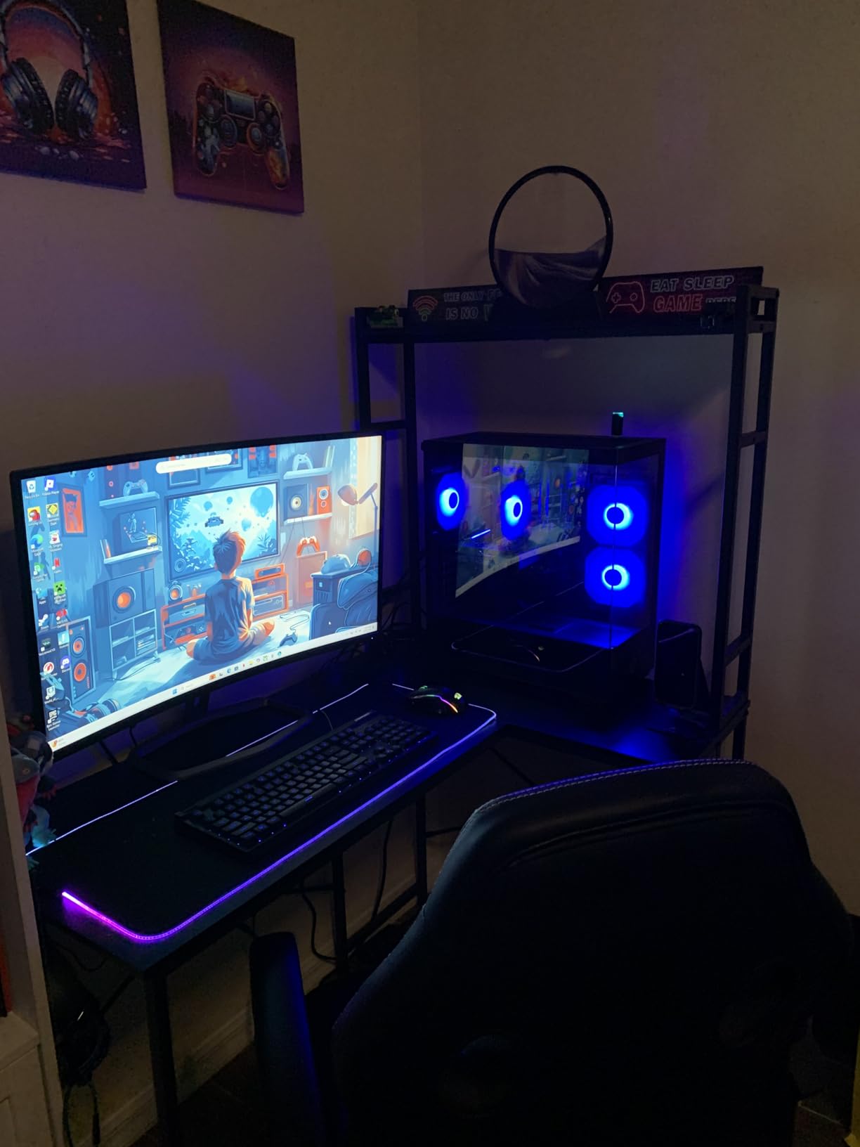 CYBERPOWERPC Gamer Master Gaming PC, AMD Ryzen 5 5500 3.6GHz, Radeon RX 6400 4GB, 16GB DDR4, 500GB PCIe Gen4 SSD, WiFi Ready & Windows 11 Home customer photo 1