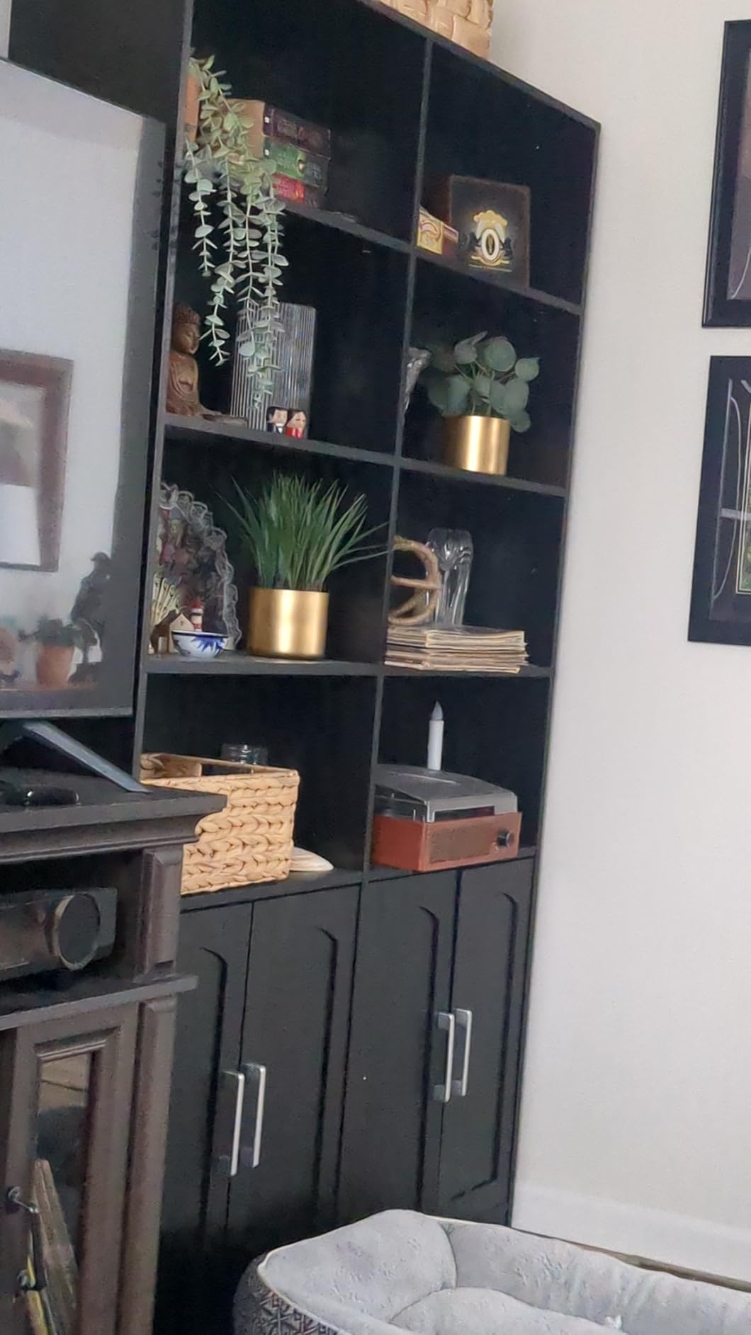 FACBOTALL Bookshelf and Bookcase with Doors, 6 Tier Double Wide Large Bookshelves, Open Display Shelves, 73'' Tall Bookshelf with Storage Cabinets for Home Office, Living Room, Library, Oak customer photo 1