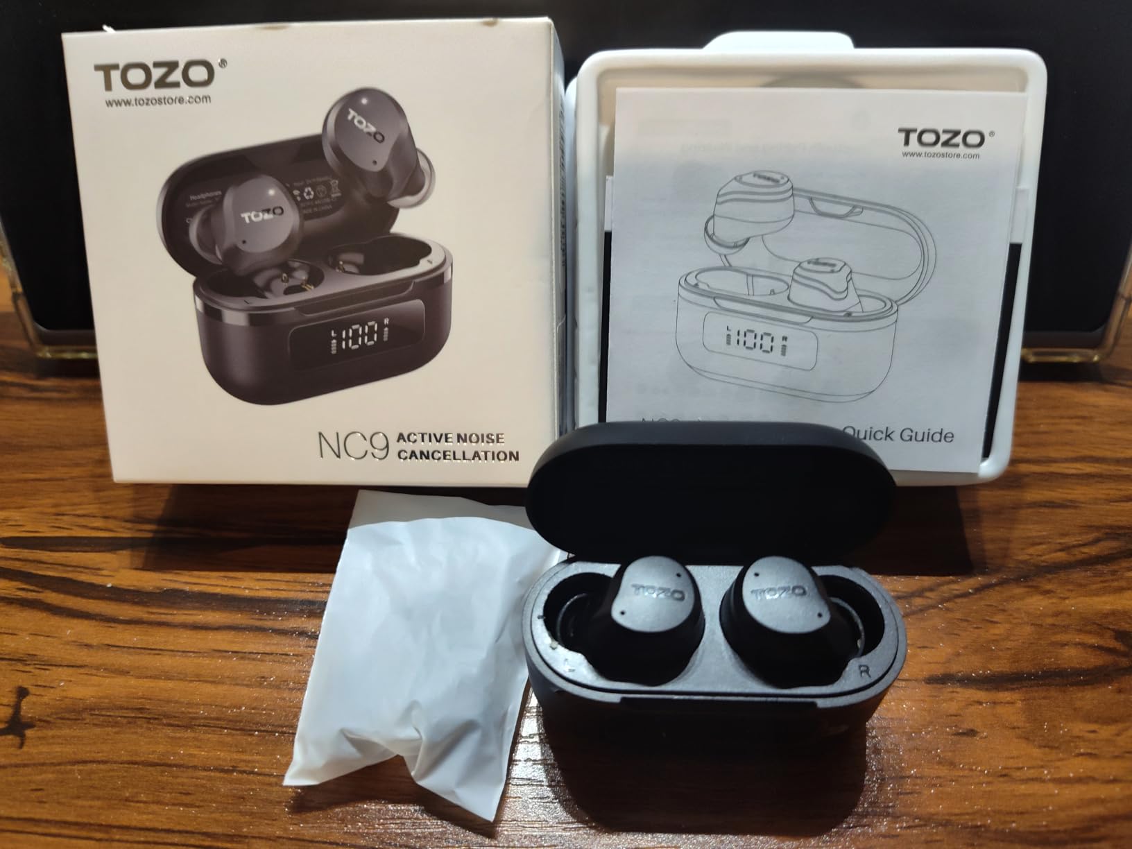 TOZO NC9 Hybrid Active Noise Cancelling Wireless Earbuds, 6 Mics ENC Clear Call, IPX8 Waterproof, 60H Playtime customer photo 1