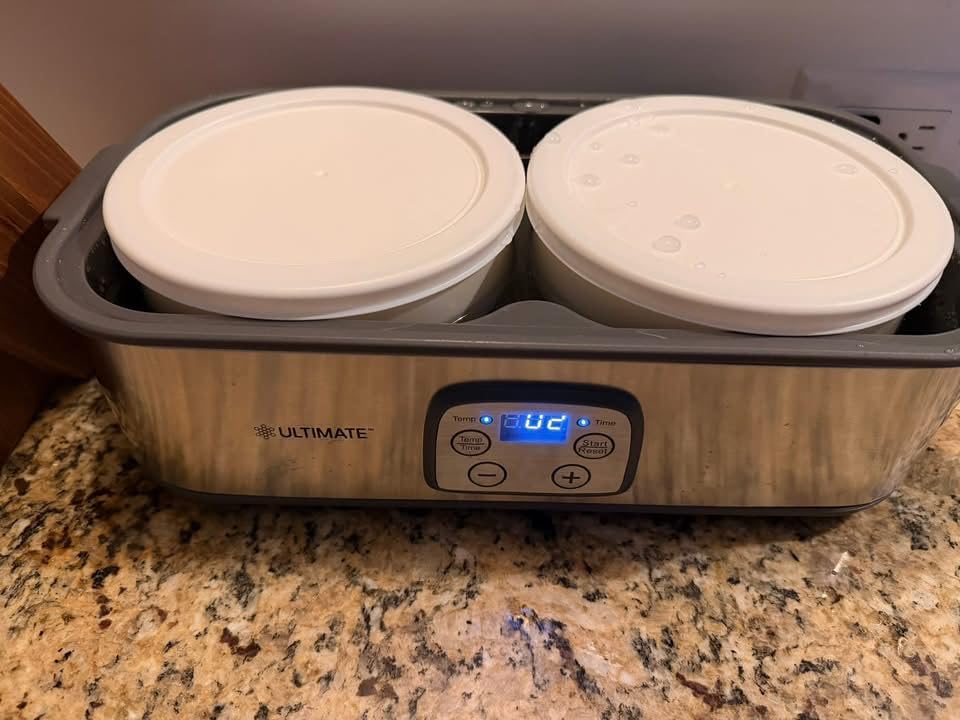 Ultimate Probiotic Yogurt Maker with Adjustable Temperature & Time Control - Make Trillions of Live Probiotics & Get Better Gut Health - ULTIMATE LIFETIME WARRANTY customer photo 1