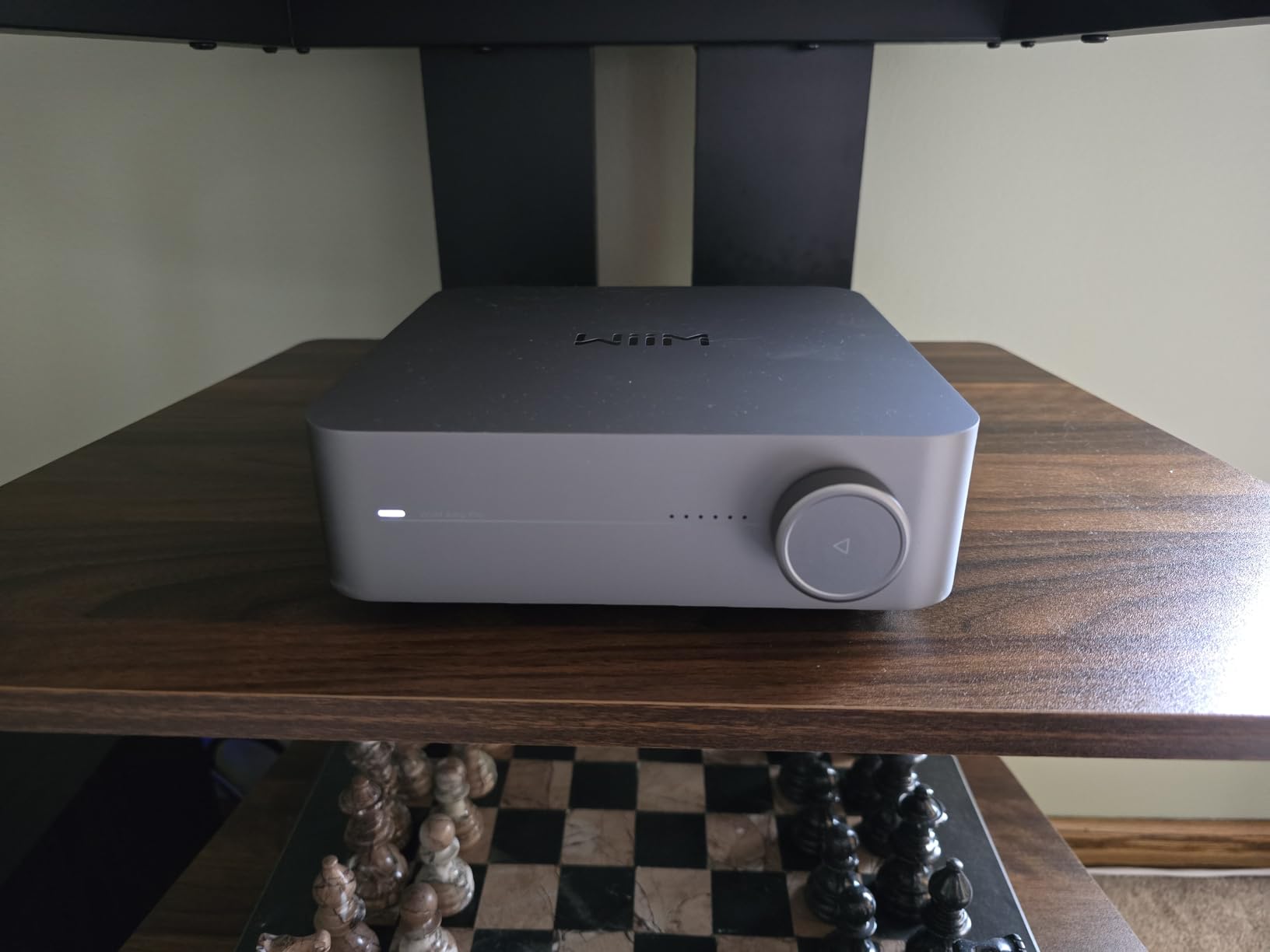 WiiM Amp Pro: Multiroom Streaming Amplifier with Google Cast, Alexa, HDMI, Voice Control - Dark Gray customer photo 2