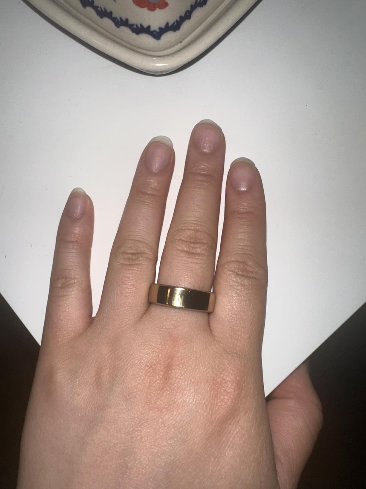 RingConn Gen 2, World's First Smart Ring with Sleep Apnea Monitoring, No APP Subscription, 12-Day Battery Life, Stress/Heart Rate/Women's Health Tracker, Android & iOS Compatible (Gold, Size 9) customer photo 2