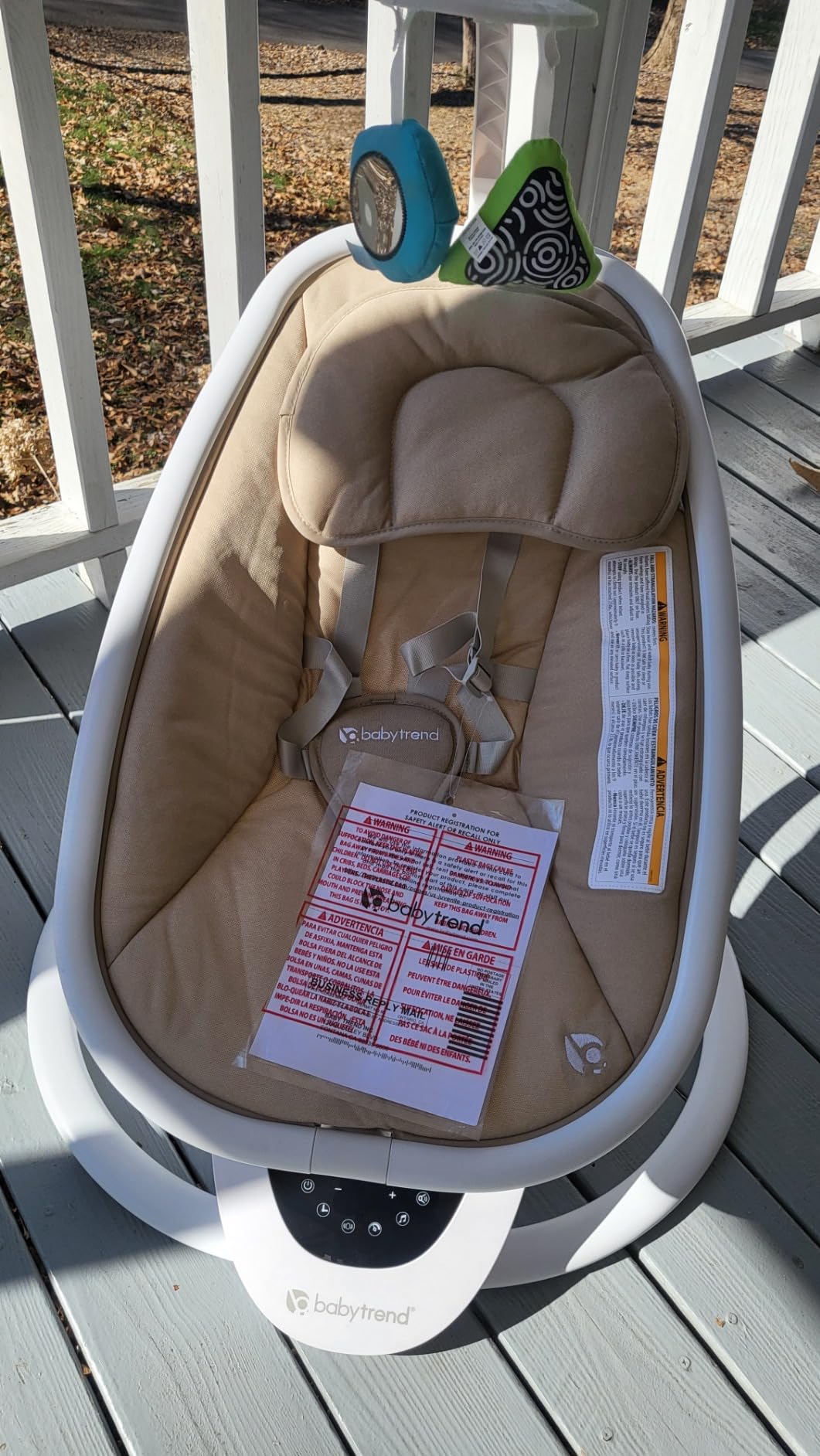 Baby Trend NuMotion Infinity Swing - 5 Real-Life Motion Modes, Touchscreen & Remote Control, Multi-Recline Seat & Hanging Toys customer photo 1