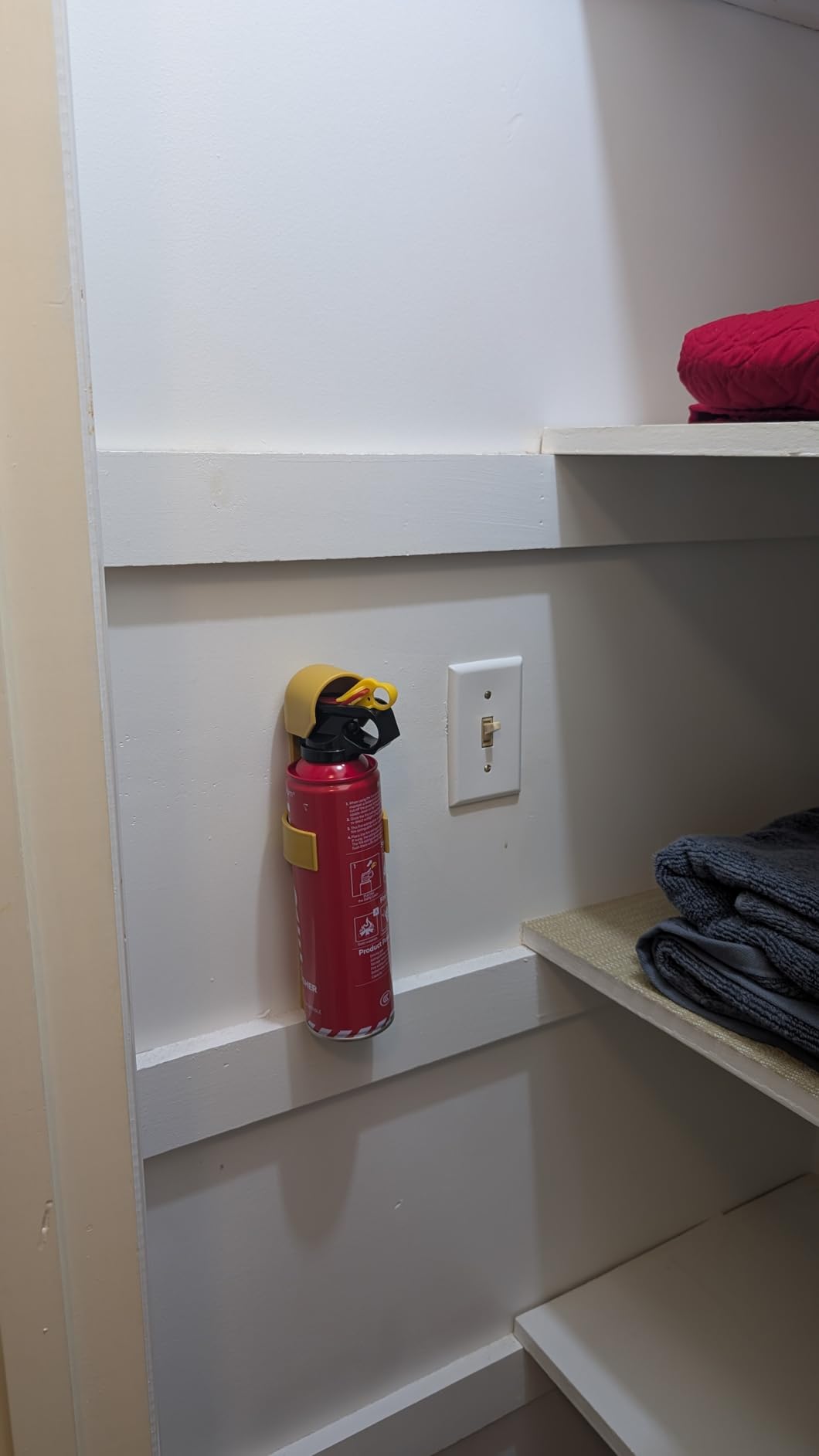 AmzBoom 2-Pack Fire Extinguisher for Home, Kitchen, Car, and Grill with Mounting Bracket- Extinguishing Spray, Compact A, B, C, K - Eco-Friendly, Prevents Reignition. customer photo 2