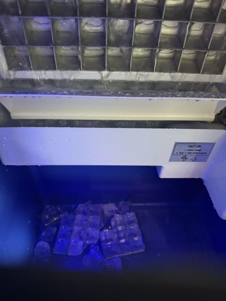 Ice Machine Commercial Ice Maker Machine Large Industrial Stainless Steel Freestanding Ice Machine 485Lbs/24H with 400LBS Storage Bin Ice Ready in 7-12 Mins, Clear Cube Ice customer photo 1
