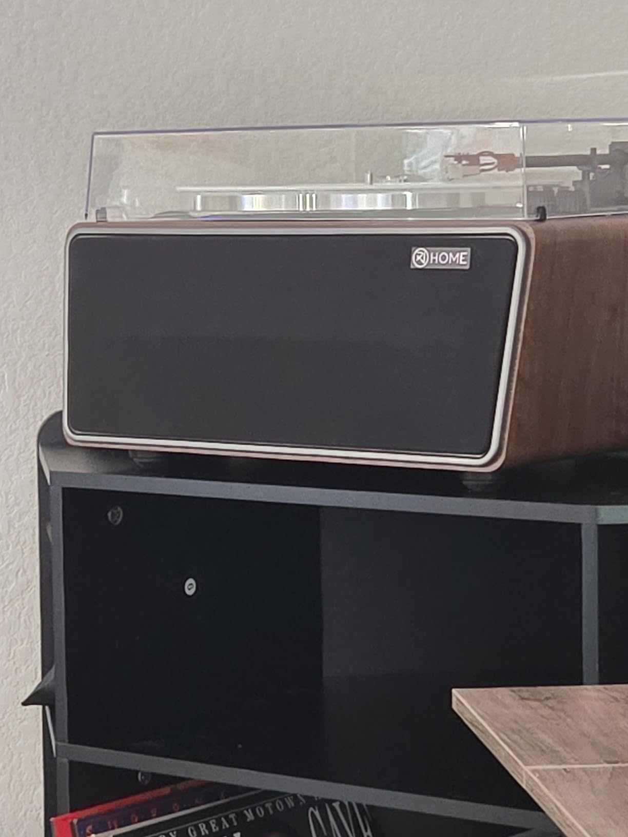 All in One Vinyl Record Player,Bluetooth Turntable Built in 4 Stereo Speakers Phono Preamp,High Fidelity Turntables for Vinyl Records with Magnetic Cartridge AT-3600L,2-Speed,33/45RPM,USB PC Recording customer photo 1
