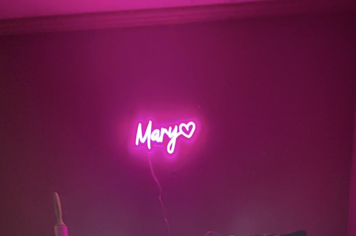 Custom Neon Sign - Personalized LED Neon Name Sign for Wall Decor, Bedroom, Birthday Gifts for 10 Year Old Girls, Wedding Proposal, Party Backdrop, Kids Room Decor customer photo 1