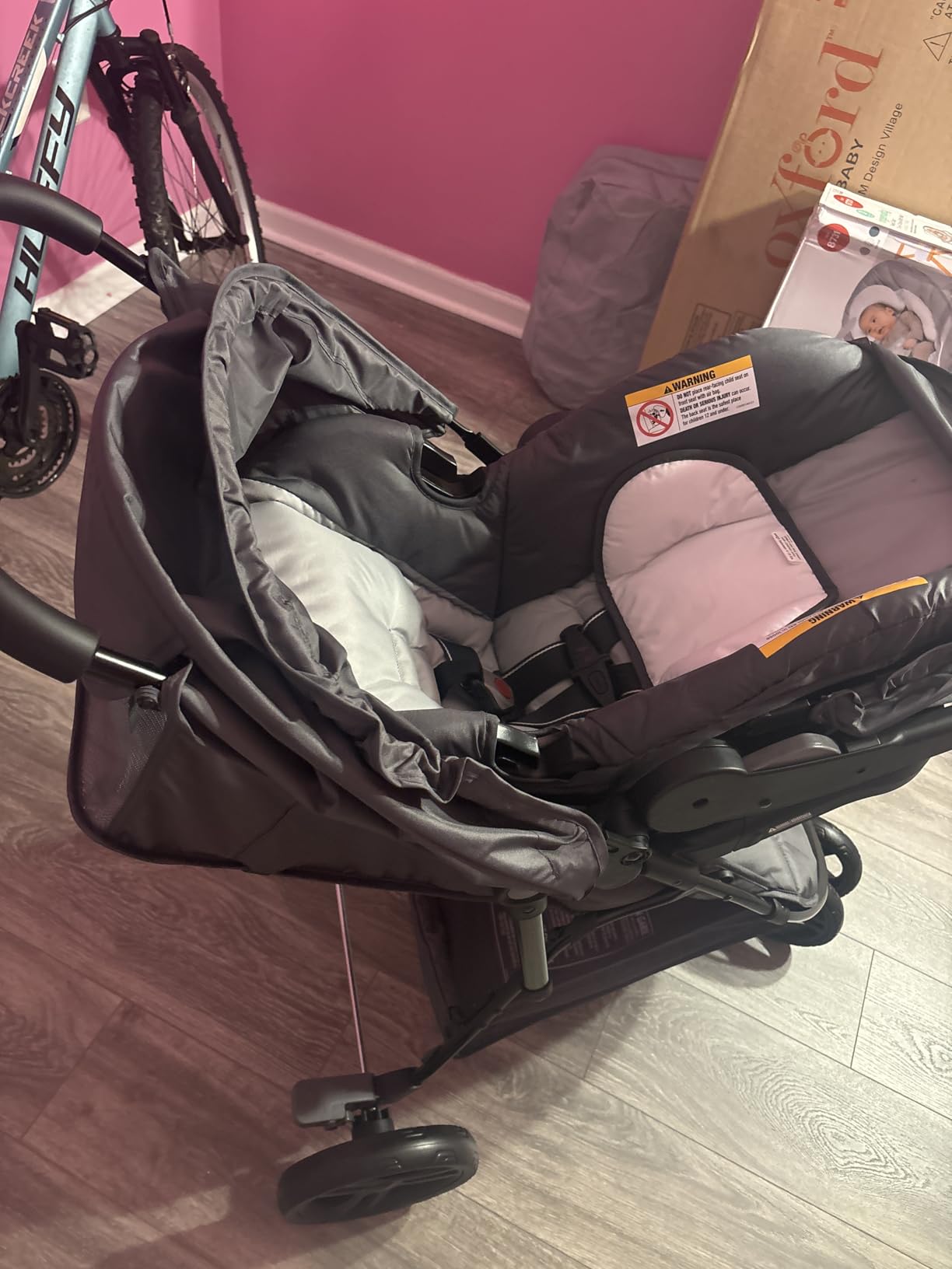 Baby Trend Venture 3-Wheel Stroller Travel System, Stellar Grey customer photo 1