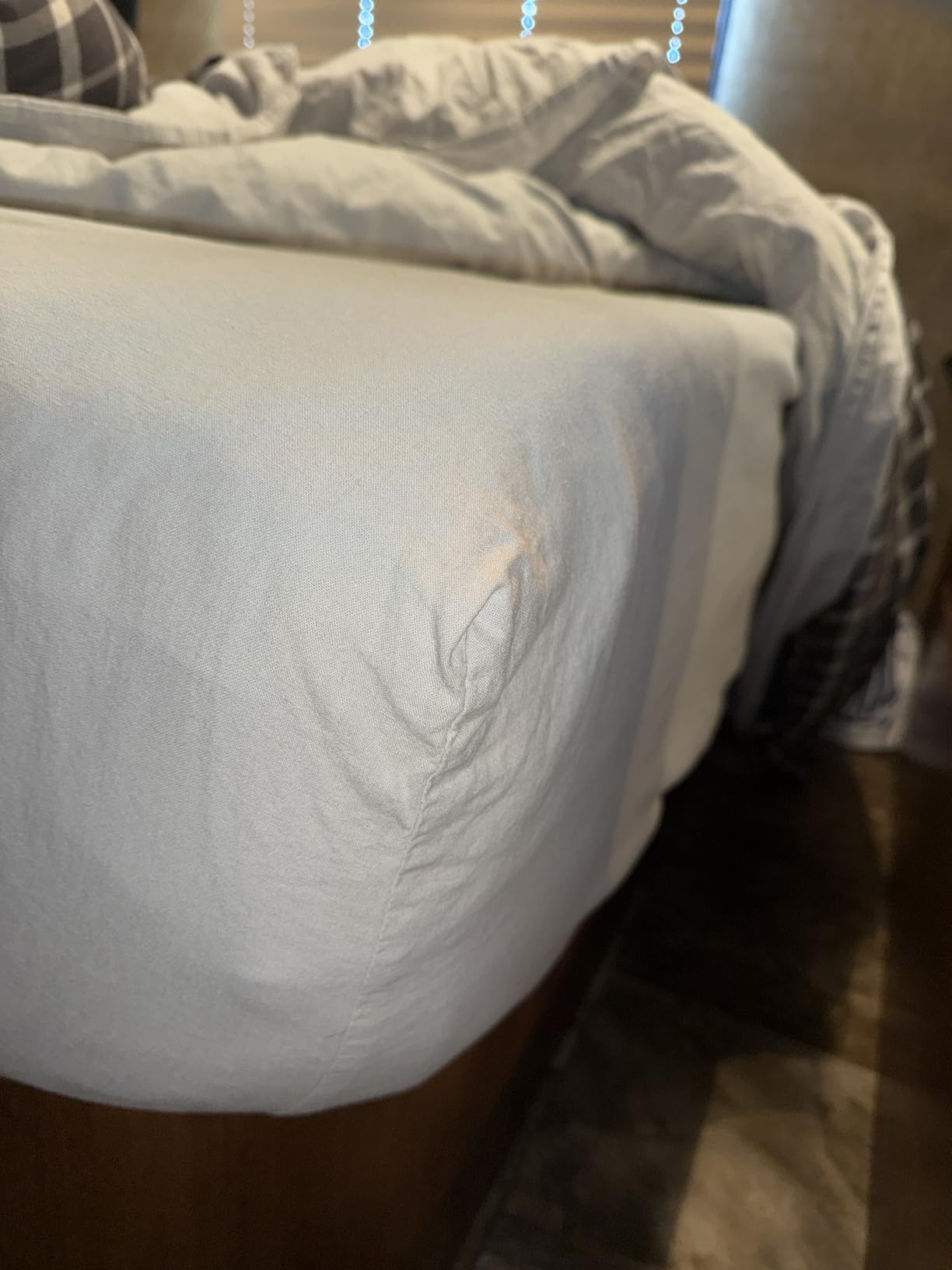 4Pcs Organic Linen Sheets Queen Size, 100% French Linen from Normandy, Breathable Natural Linen Queen Sheet Set with 16 Inch Deep Pocket customer photo 2