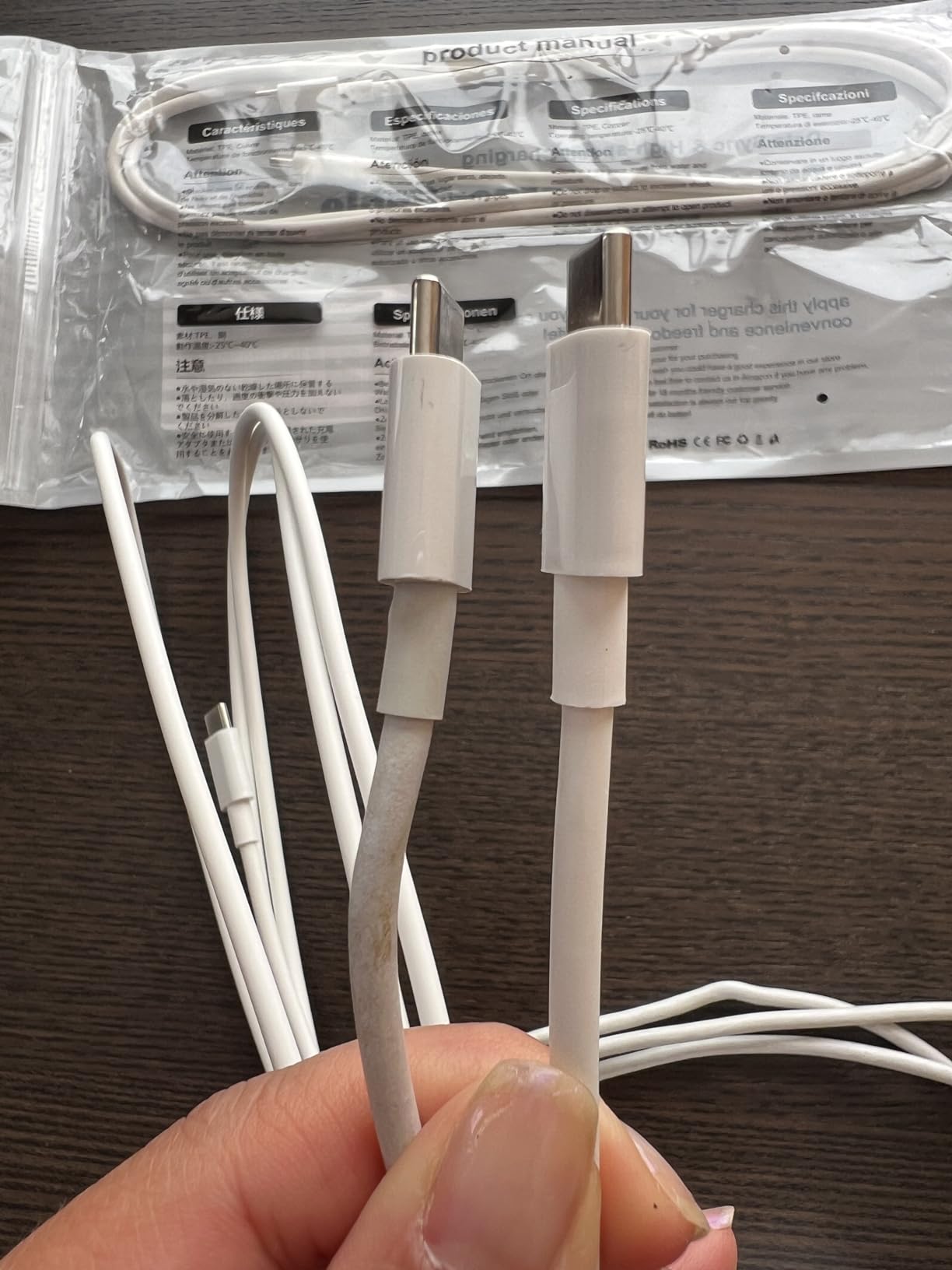 240W USB C Cable, USB C to USB C, C to C Cable Fast Charging for MacBook Pro/MacBook Air, iPad Pro/iPad Air, iPhone 16 Pro Max/16/15 Pro/Plus, Samsung, Compatible 140W/100W/65W/45W/35W/20W (2Pack, 3ft) customer photo 1