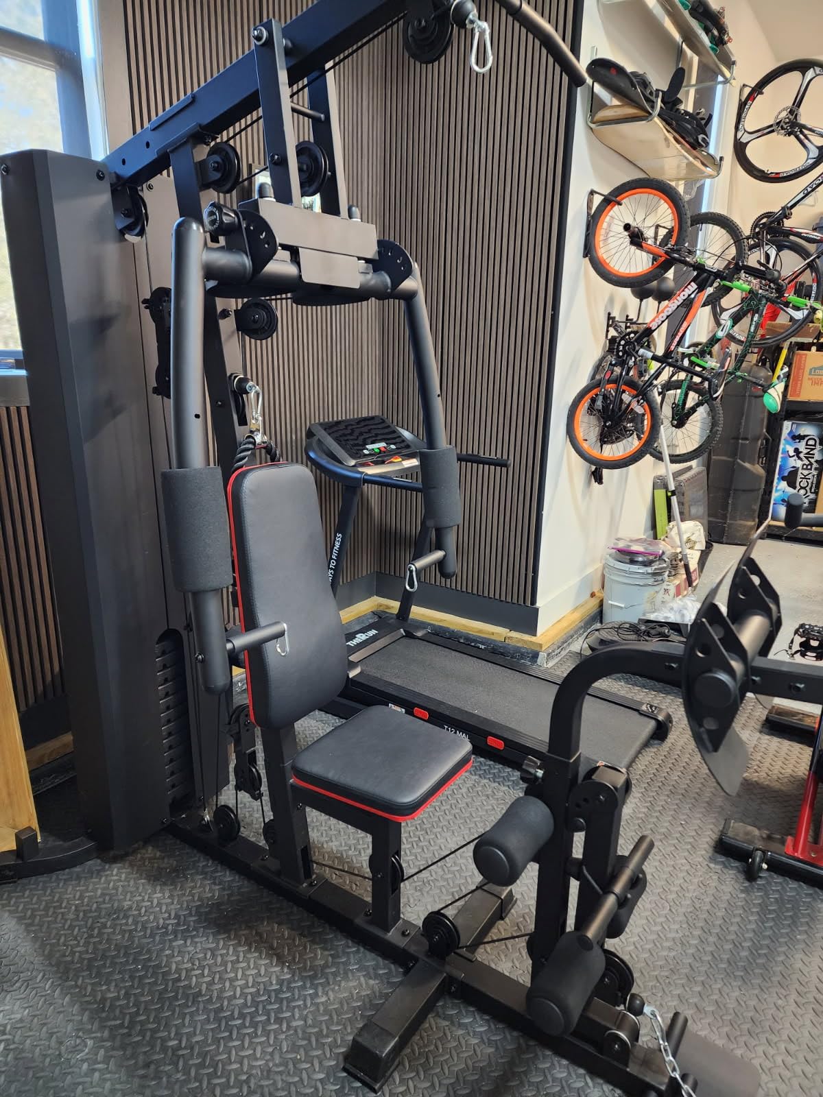 Mikolo Home Gym, Workout Station with 150LBS Weight Stack, Multifunctional Home Gym Equipment customer photo 1