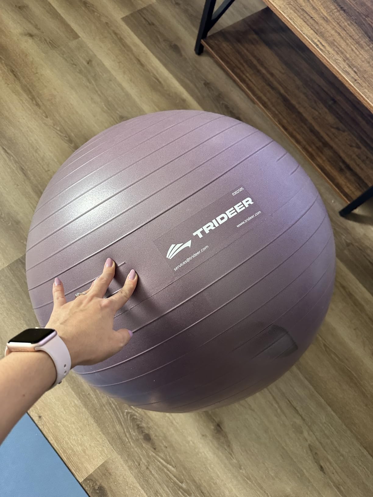 Trideer Exercise Ball Yoga Ball, Office Seating & Balance Ball Chair, Stability Ball for Pilates, Physical Therapy, Core Training & Balance Improvement & Stretching customer photo 2