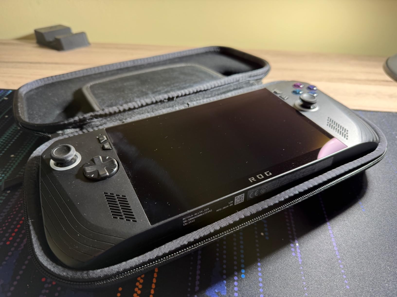 tomtoc Carrying Case Compatible with ASUS ROG Ally/ROG Ally X, Slim Case, Protective Hard Portable Travel Carrying bag for ASUS ROG Ally Console, Lightweight Shell for Travel, Black customer photo 2