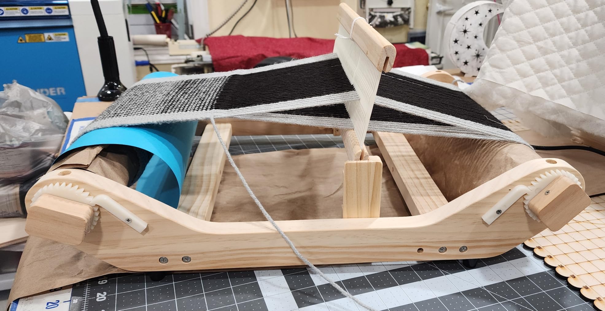WILLOWDALE 12 Inches Rigid Heddle Loom, Weaving Loom Kit with Shed Stick, Wooden Multi-Craft Weaving Loom for Adults customer photo 1