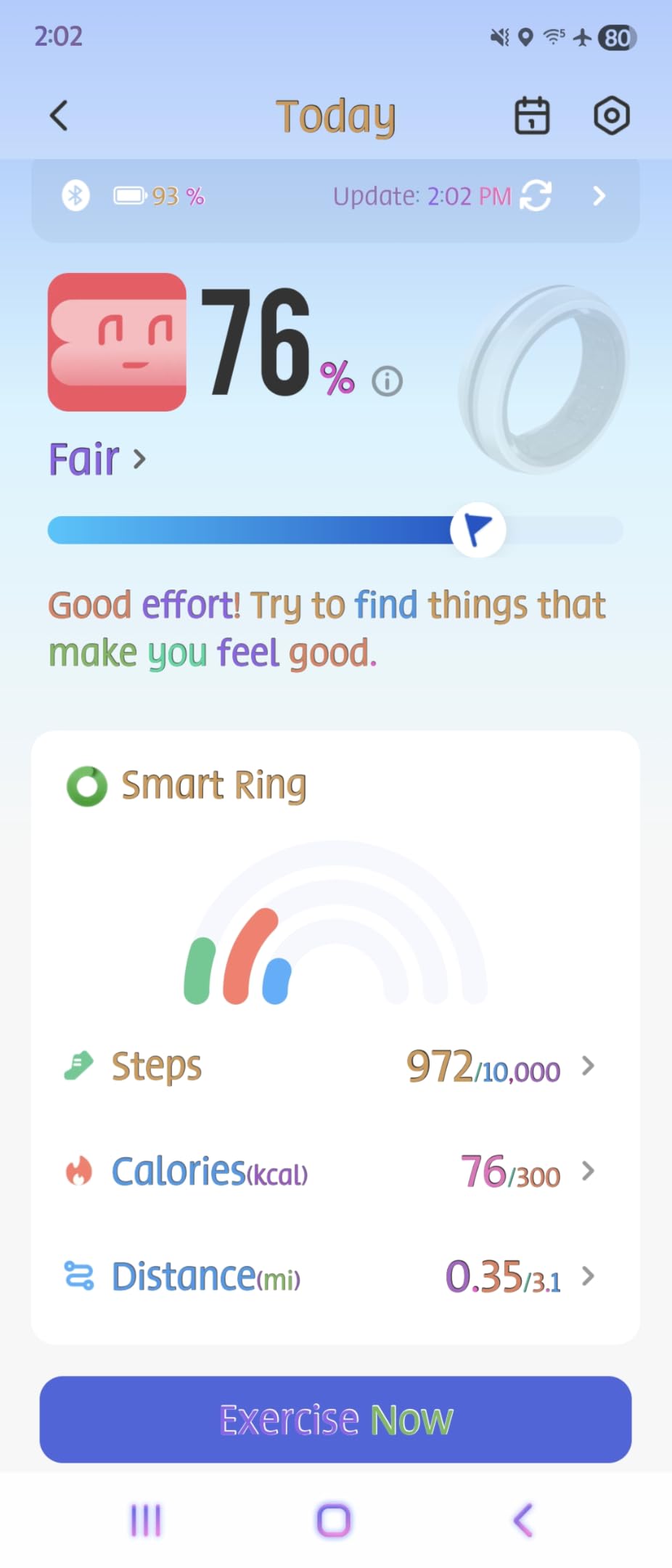 RENPHO Lynx Smart Ring-All Day Sleep & Activity Tracking, Includes Charging Case, Gifts for Men, 7-Day Battery Life, Subscription-Free App for iOS & Android, Size Before You Buy (Silver, Size 9) customer photo 1