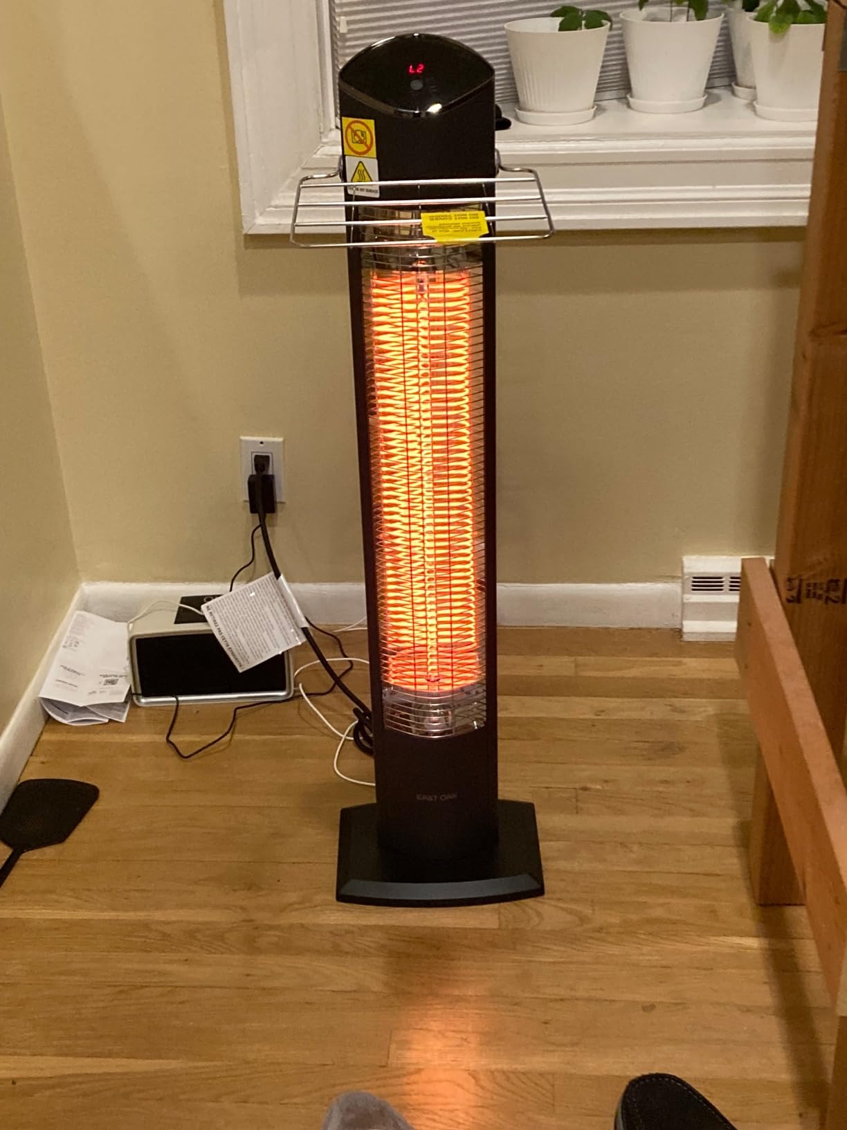 EAST OAK Electric Patio Heater | 1500W Wall Mounted Infrared Heater for Outdoor, Garage, Backyard, Restaurant | 24H Timer, IP65 Waterproof customer photo 2