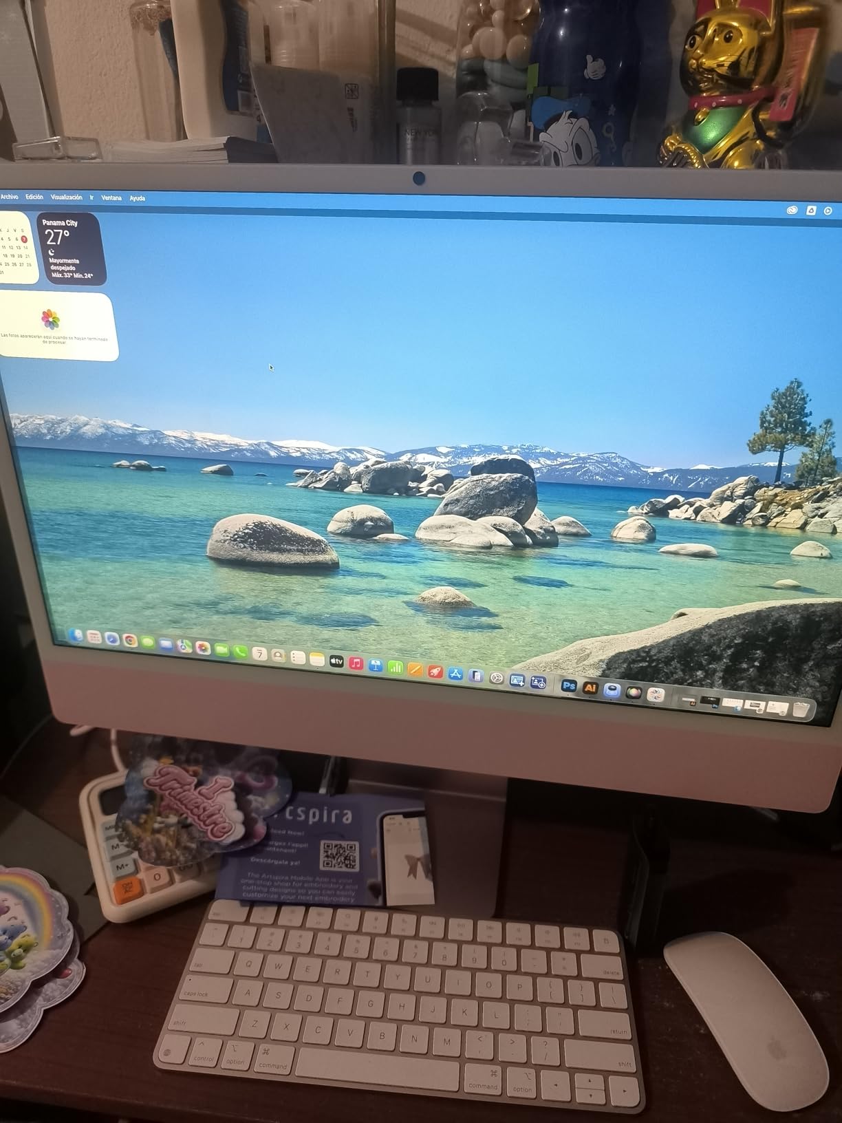 2024 iMac All-in-One Desktop Computer with M4 chip with 8-core CPU and 8-core GPU: Built for Apple Intelligence, 24-inch Retina Display, 16GB Unified Memory, 256GB SSD Storage; Silver customer photo 2