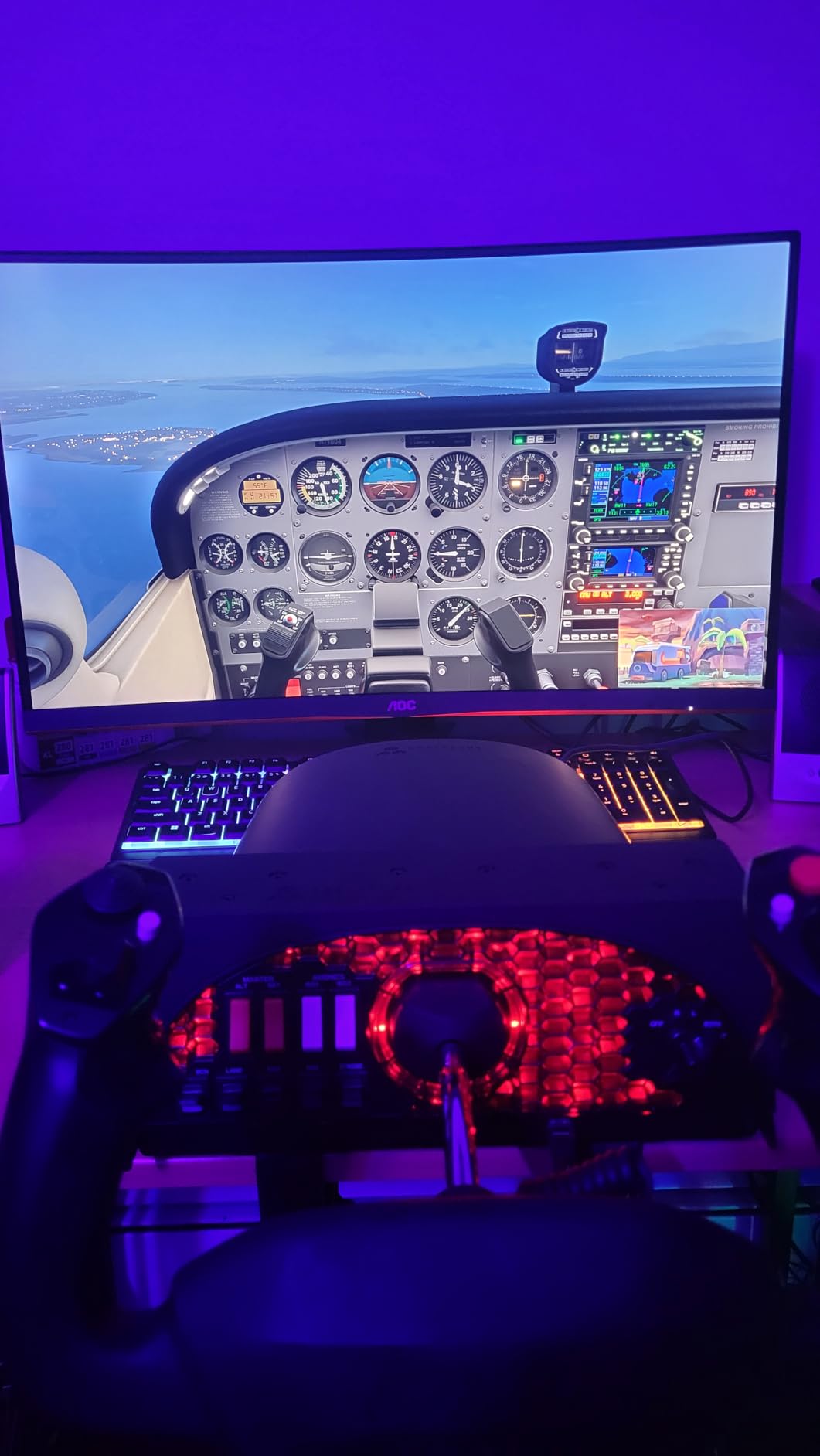 Honeycomb Aeronautical Charlie Rudder Pedals Bundle with Aeronautical Bravo Throttle Quadrant and Aeronautical Alpha Flight Controls Yoke and Switch Panel (3 Items) customer photo 1