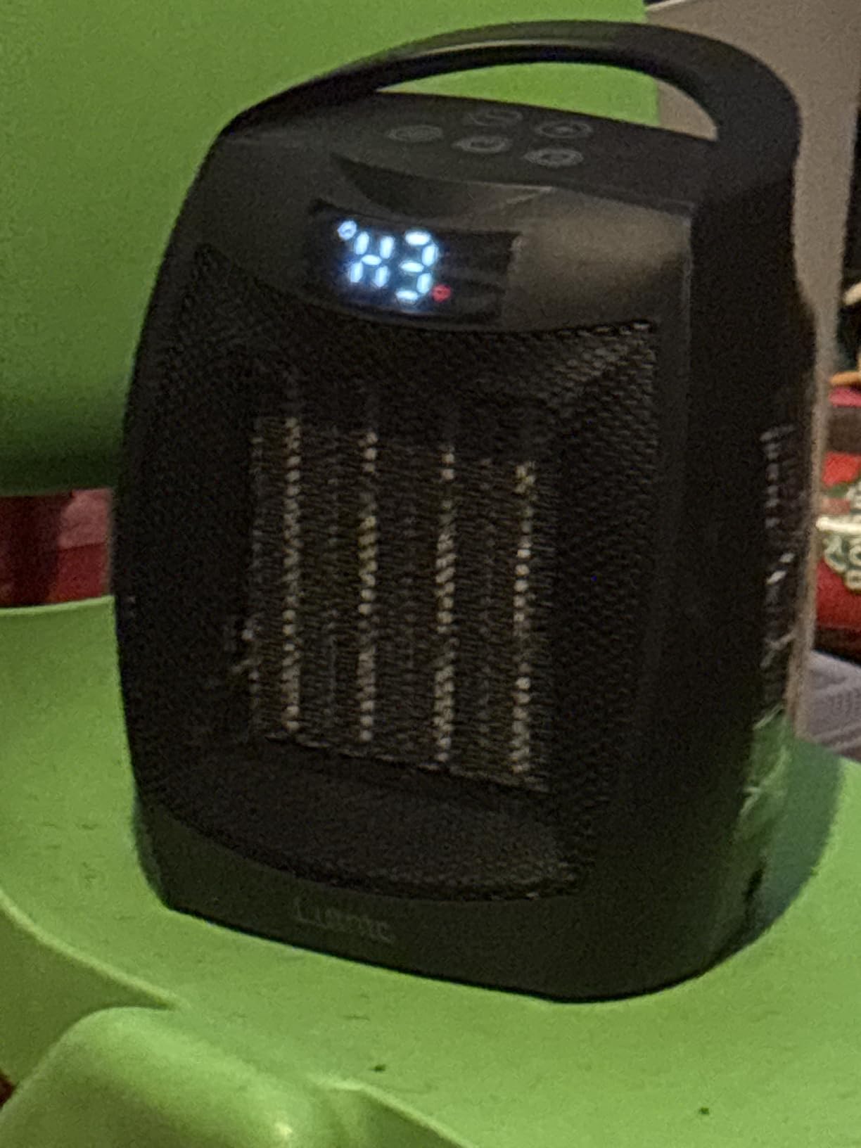 Portable Ceramic Space Heater 1500W, Fast Heating, Digital Display with Touch Controls, Built-in Handle, Overheat and Tip-Over Protection, Ideal for Home, Bedroom, and Office Heating customer photo 1