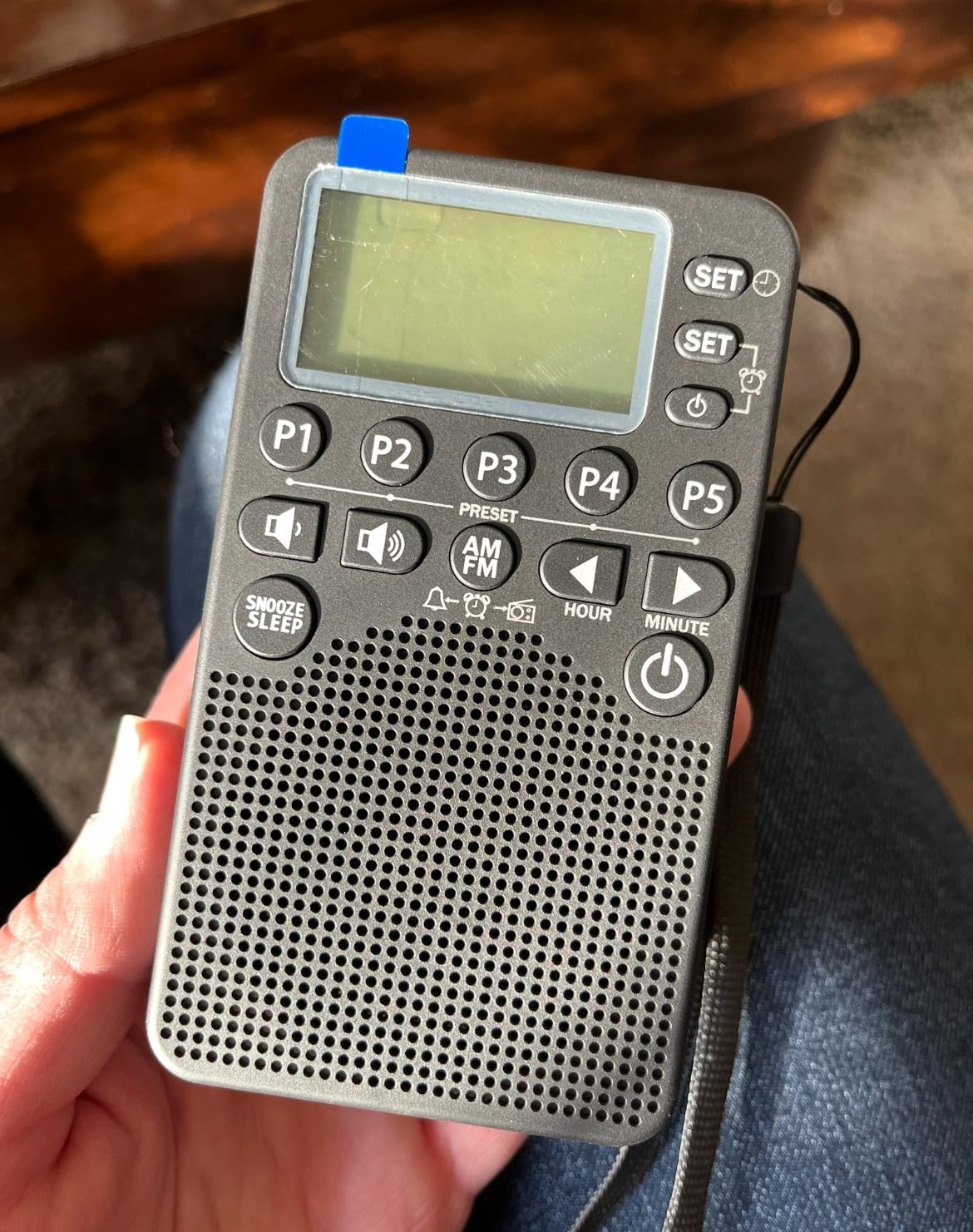 Battery Operated Portable Pocket AM/FM Radio | Digital Tuning, Loud Speaker, Excellent Reception | Portable Emergency & Outdoor Radio with LCD Screen, Alarm Clock, Preset, Sleep Timer, Snooze customer photo 2