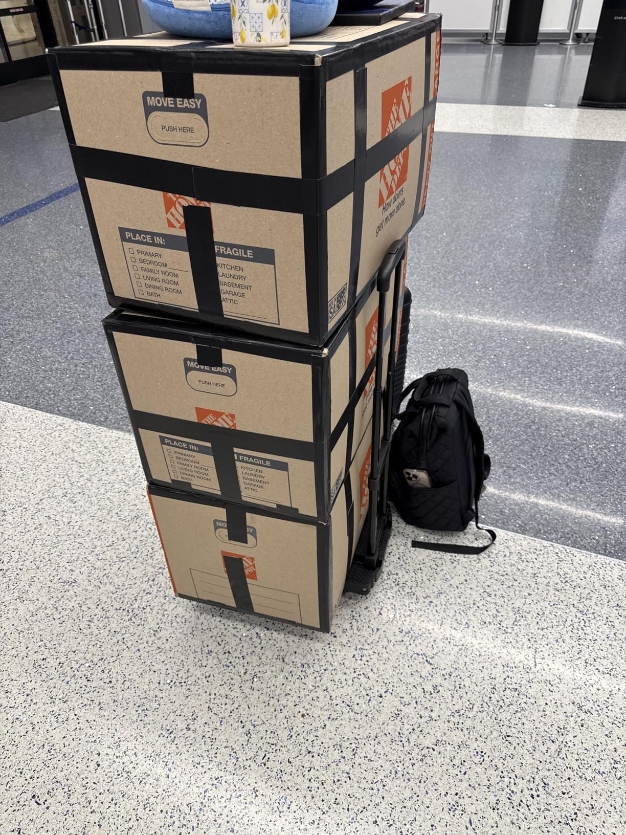 Voipvvii Folding Hand Truck 500lbs, Portable Heavy Duty Dolly Cart, 6 Wheels Collapsible Luggage Cart with 2 Elastic Ropes - Compact Trolley Cart for Easy Moving - Ideal Hand Cart for Travel and More customer photo 1