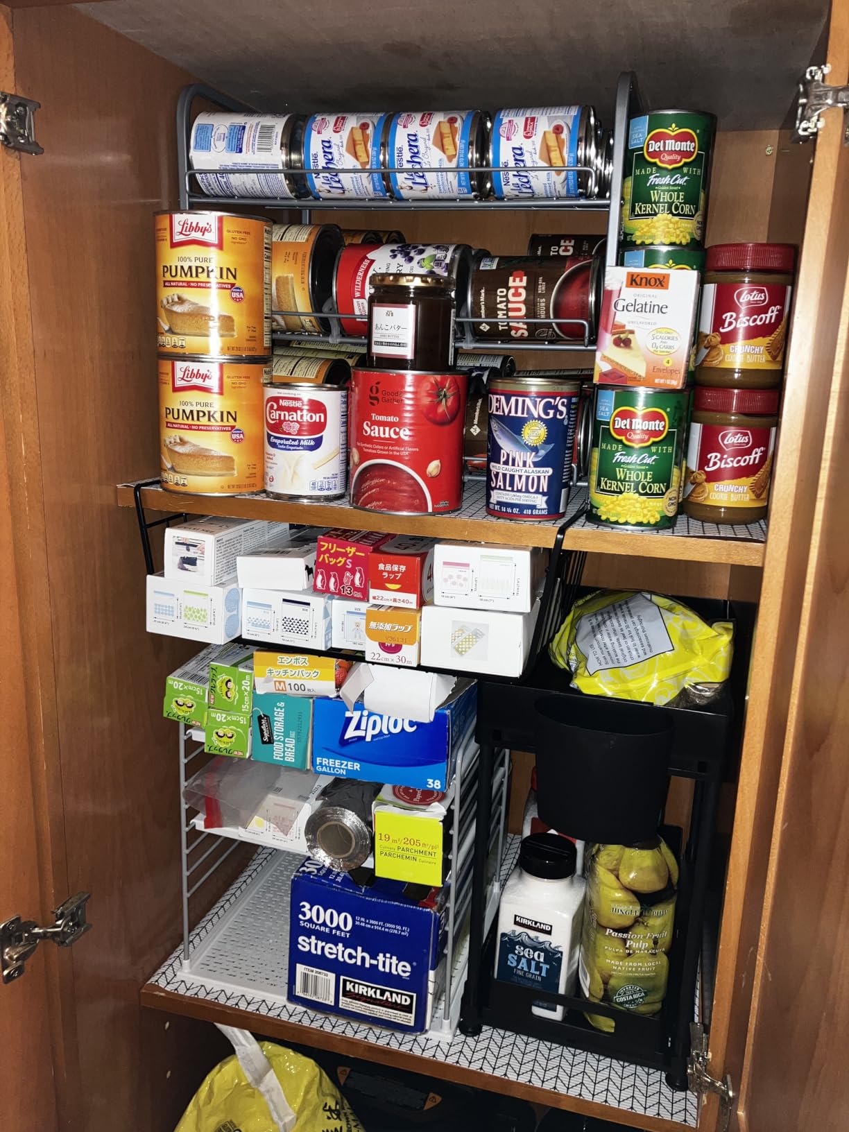 YouCopia UpSpace Cabinet Box Organizer, Adjustable Kitchen Pantry Shelf for Plastic Wrap and Foil Storage, Small Premium Edition customer photo 2