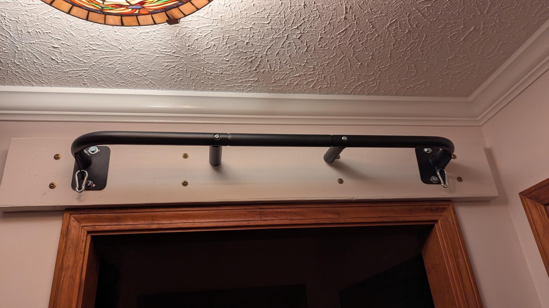 Fitarc Joist Mount Pull Up Bar, Wall Chin Up Bar Ceiling Mount for Beams, Heavy Duty Steel Construction, Home Gym Workout Equipment -Patent Pending customer photo 2