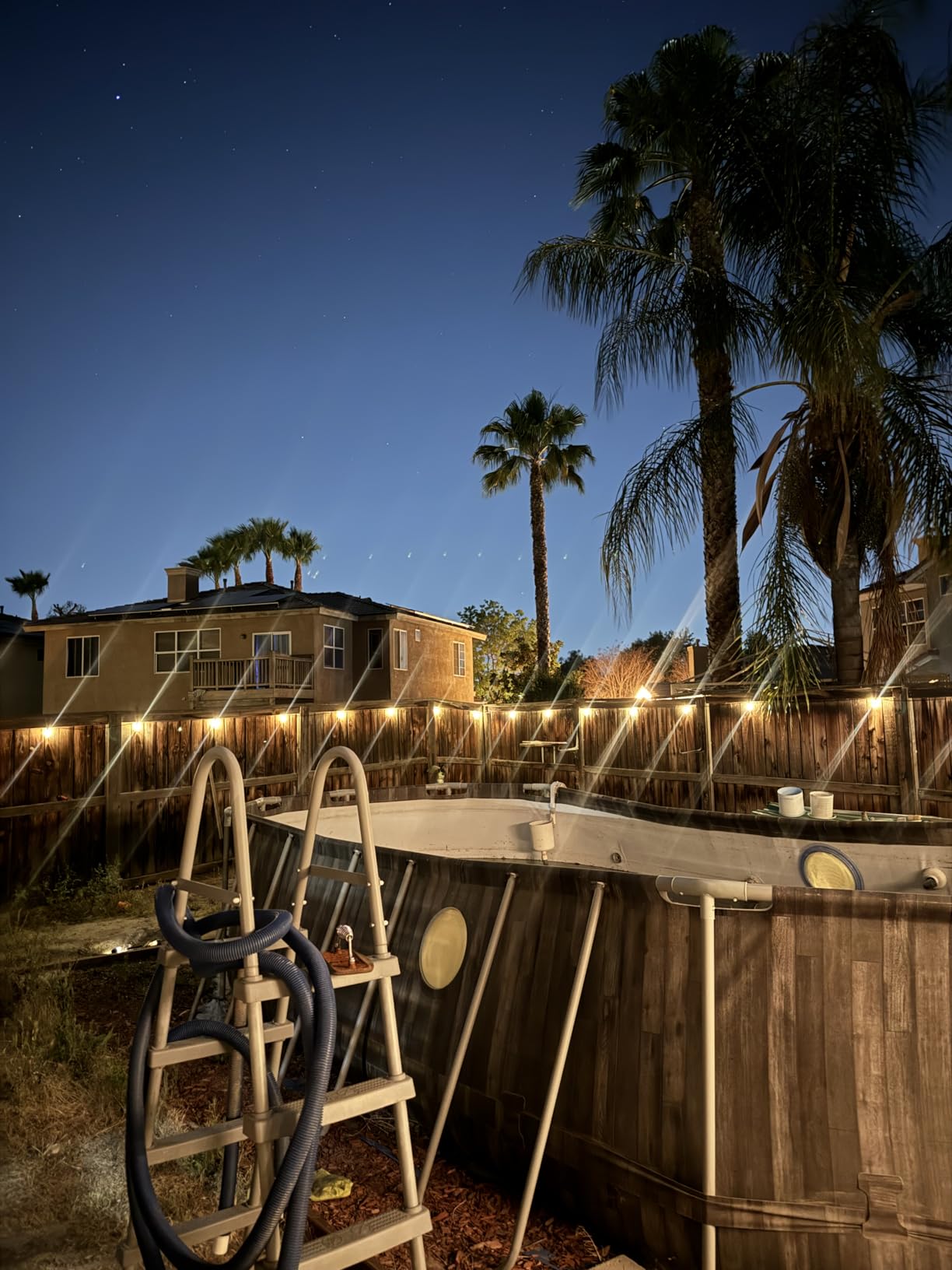 addlon 102FT(96+6) Solar String Lights Outdoor with Remote, Waterproof Patio Lights with 30 Shatterproof LED Bulbs, 30H+ Long-Lasting Dimmable & Timable Solar Light for Backyard Camping Garden Decor customer photo 2