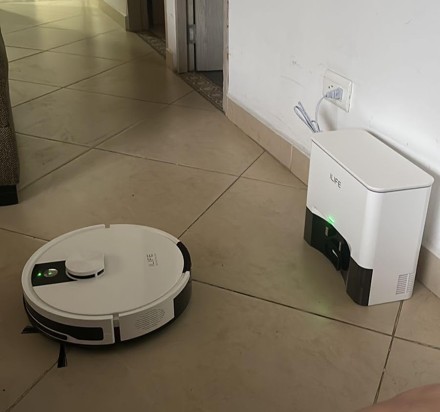 ILIFE A12 Pro Robot Vacuum and Mop Combo, Self Emptying Station for 60 Days, LiDAR Navigation, Home Mapping, No-Go Zones, 2.4G WiFi/App/Alexa/Remote Control customer photo 1