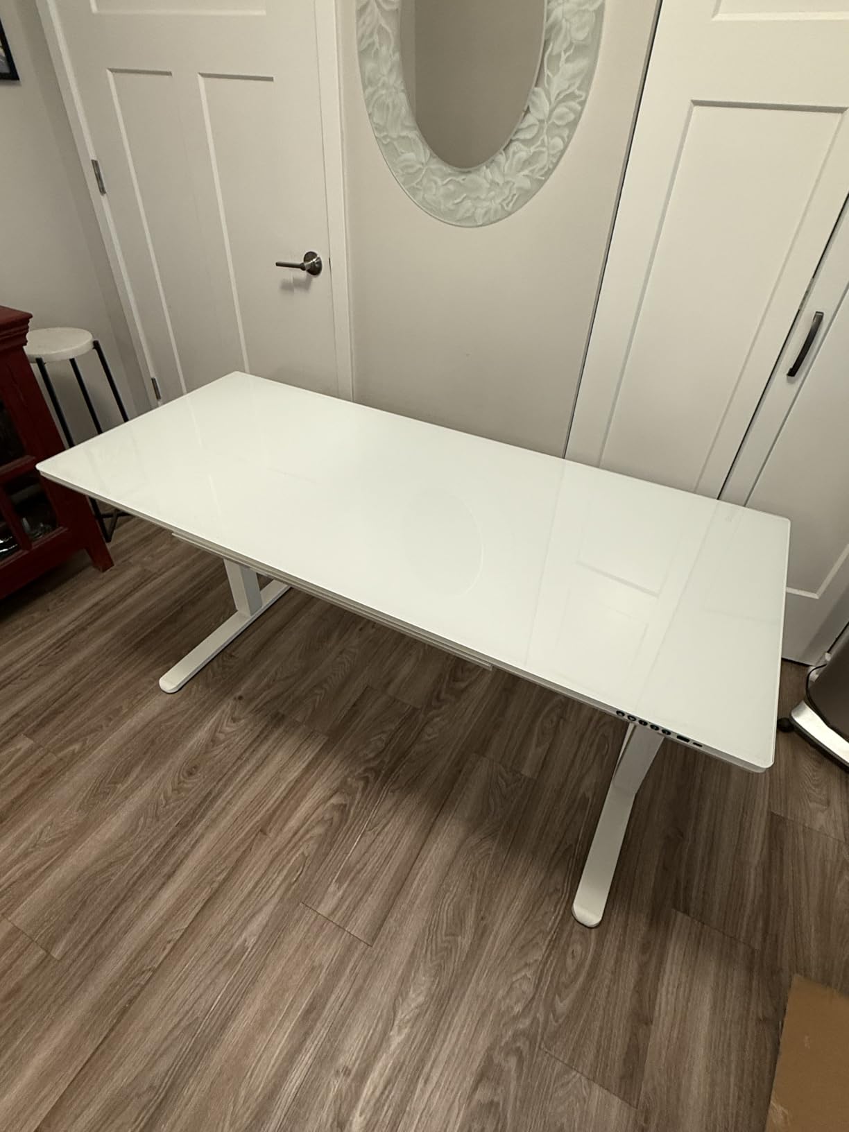 DEVAISE 71 x 28 Inches Electric Standing Desk, Dual Motors for Quiet Adjustment, 3 Memory Preset Adjustable Stand up Desk, Computer Desk Sit to Stand Desk for Home Office customer photo 1