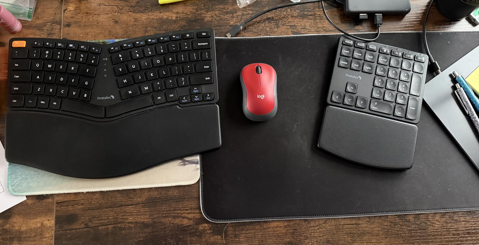 ProtoArc Wireless Ergonomic Keyboard, EK04 2.4GHz USB Wireless Ergo Keyboard with Separate Numeric Keypad, Split Design, Hard Wrist Rest customer photo 1